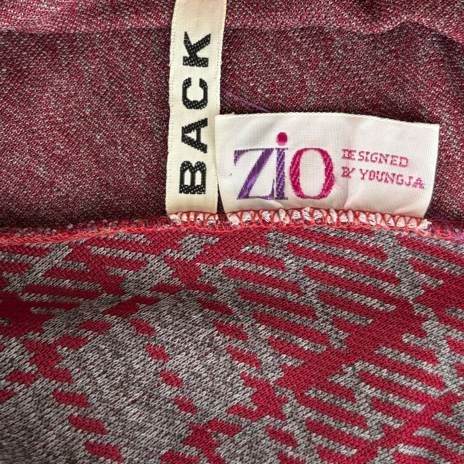 Other Vintage Zio by Youngja Red Gray Plaid A-Line Skirt 11/12 Size 28" / US 6 / IT 42 - 3 Thumbnail