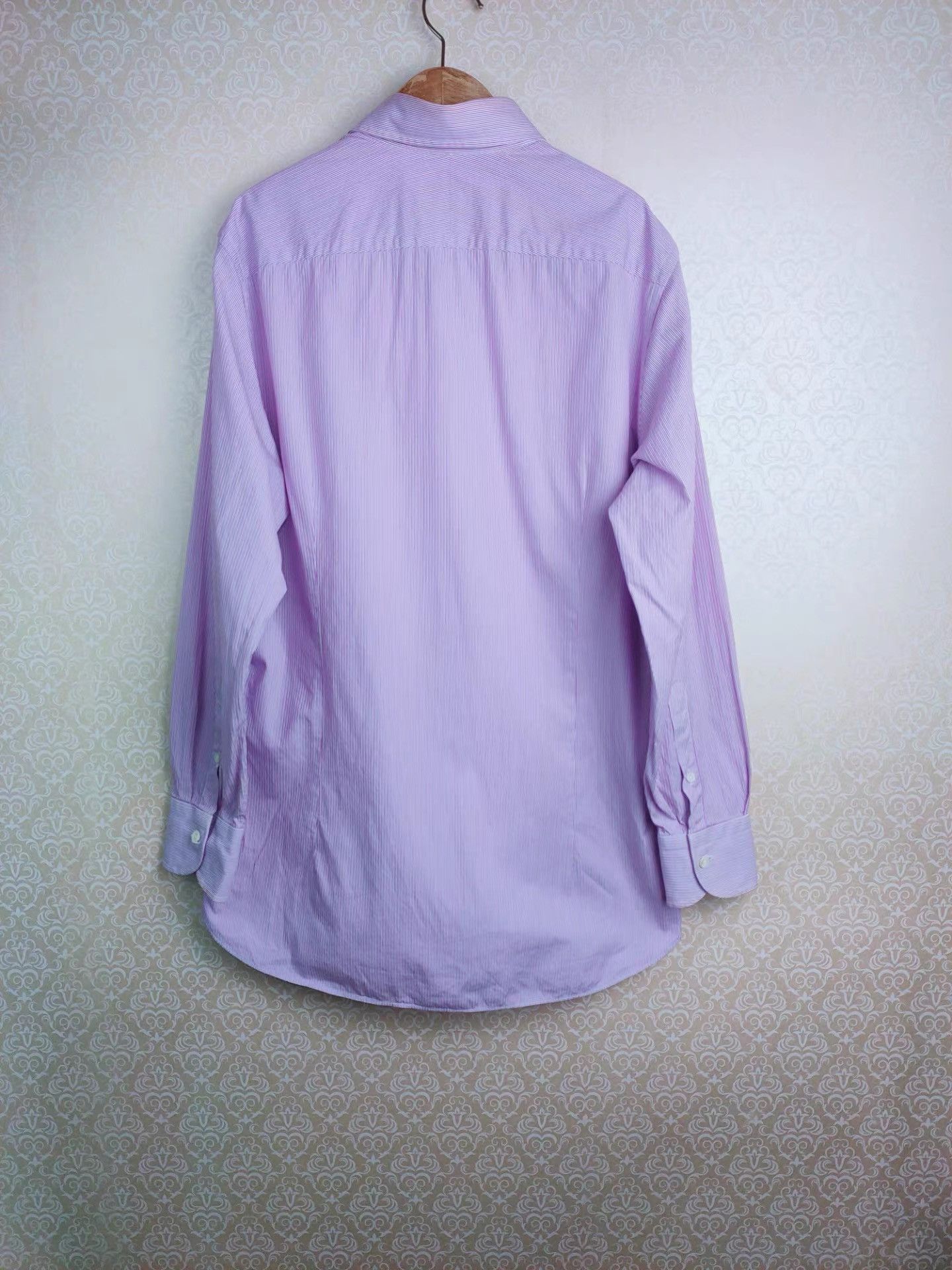Canali CANALI Men's Long Sleeve Shirt K29 Size US M / EU 48-50 / 2 - 2 Thumbnail