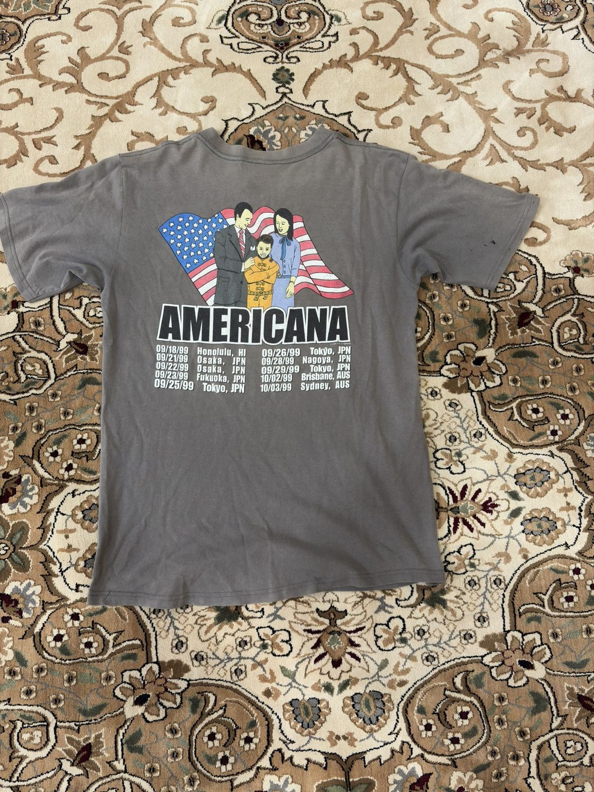 Band Tees Vintage 90s The Offspring Americana Tour Asian T Shirt Size US M / EU 48-50 / 2 - 2 Thumbnail