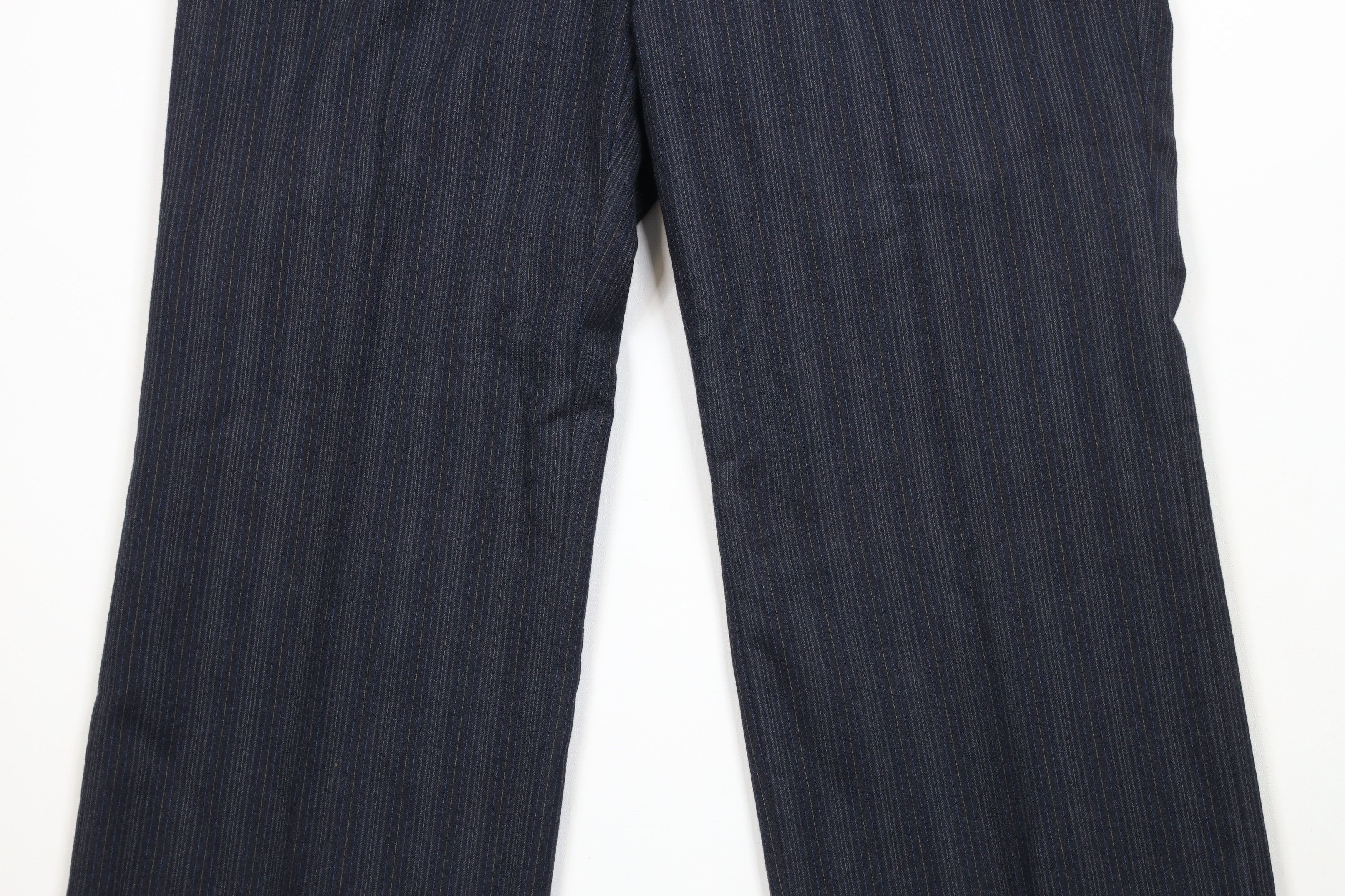 Vintage Vintage 70s Streetwear Wool Striped Bell Bottoms Chino Pants Size US 40 / EU 56 - 3 Thumbnail