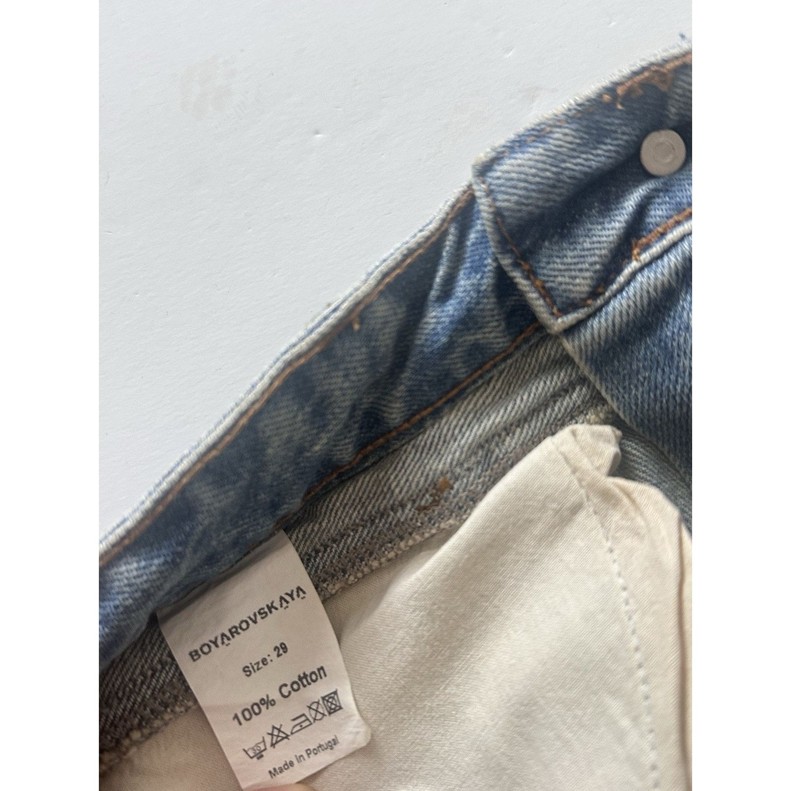 Other Boyarovskaya Blue Tongs Jeans Size 29 Size 29" - 4 Thumbnail
