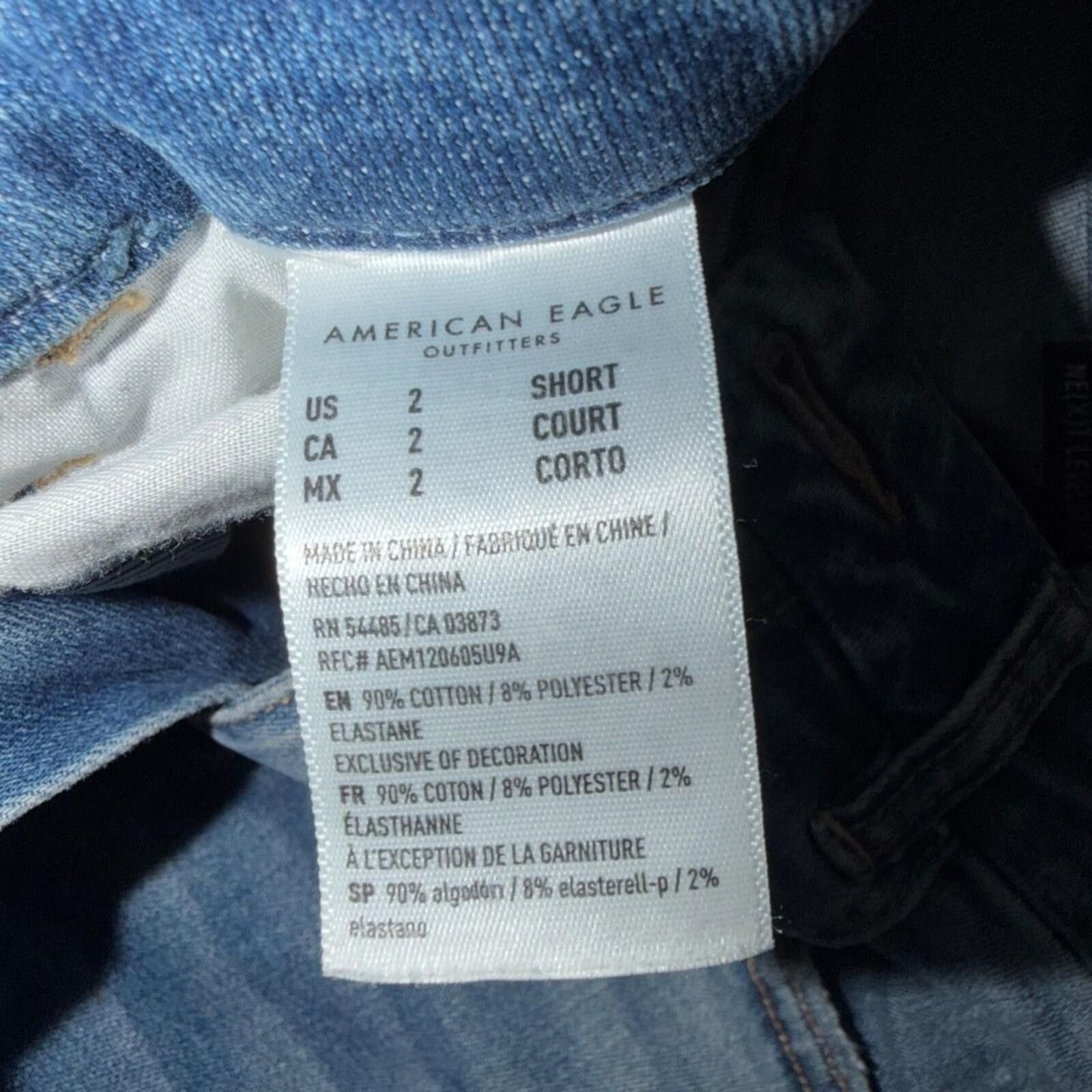 Other American Eagle Stretch Distressed Skinny Jeans Womens 2 Size 25" / US 0 / IT 36 - 4 Thumbnail