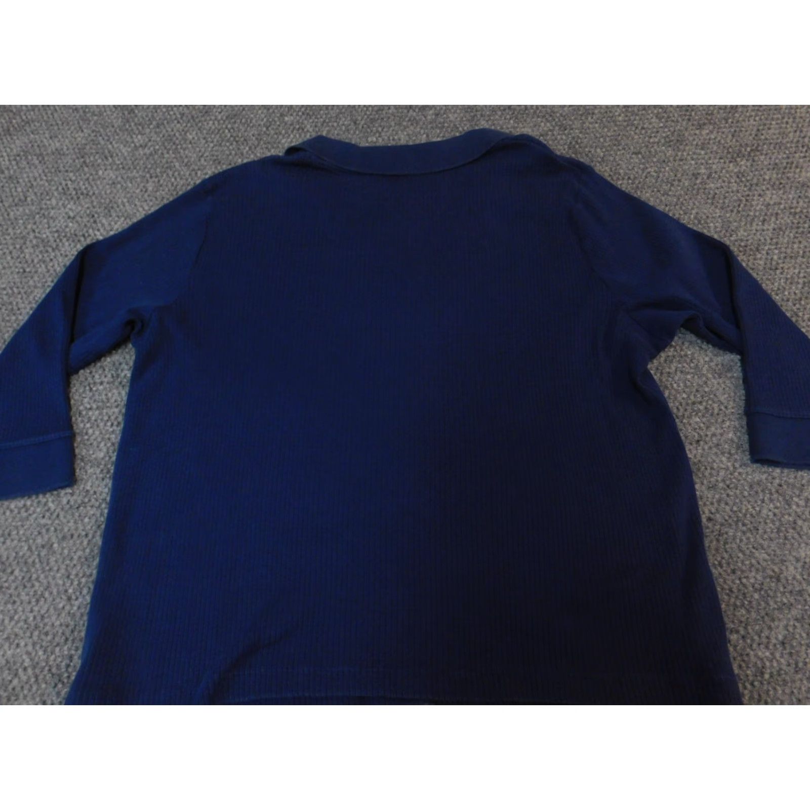 Ralph Lauren Lauren Ralph Lauren Womens Sweater XL blue Pullover Collared Knit Ruffle Nice Condition, Regular, All Seasons Women’s Medium: XL Size XL / US 12-14 / IT 48-50 - 7 Thumbnail