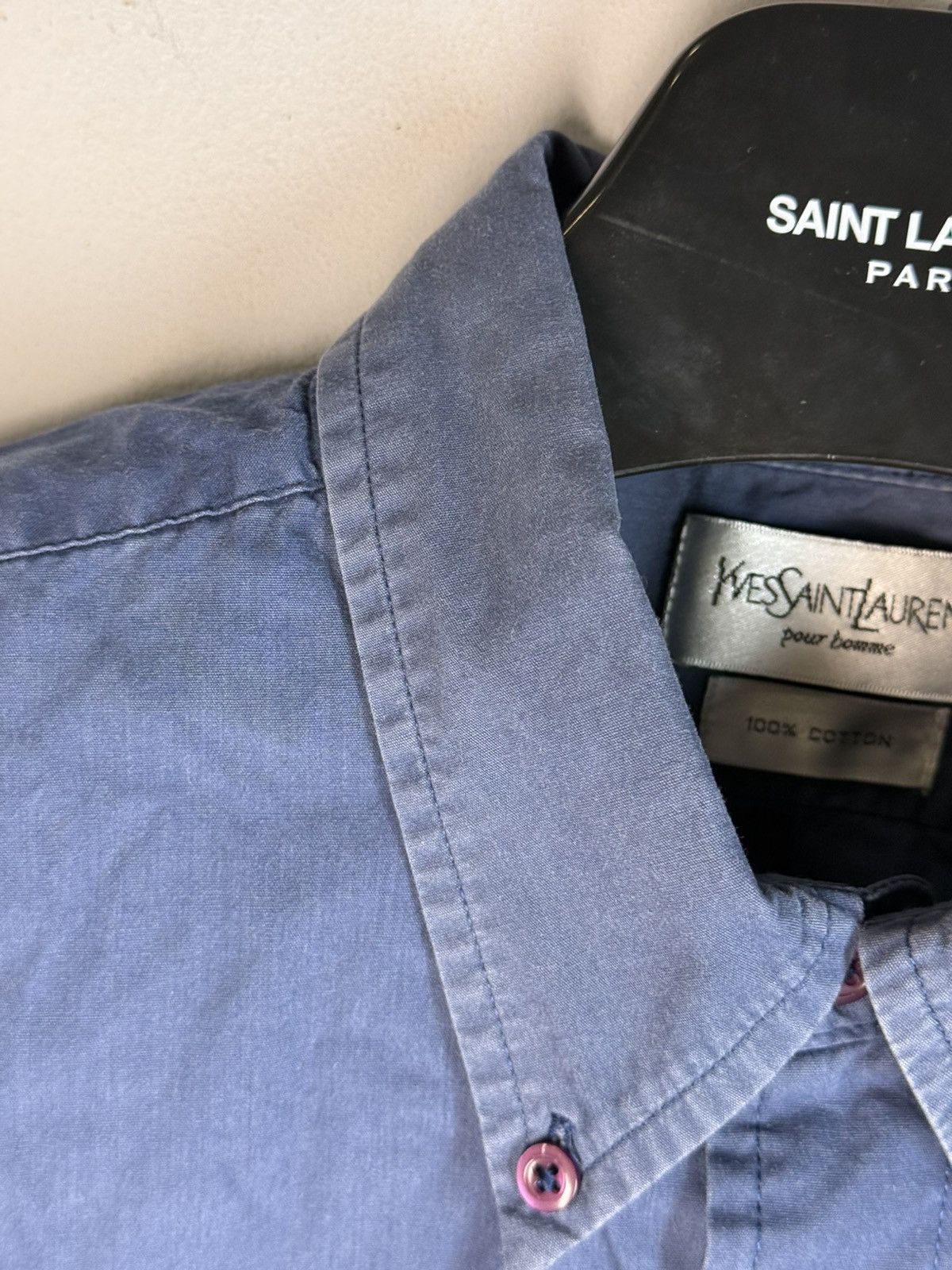 Yves Saint Laurent Cotton YSL Shirt Summer Button Up Luxury y2k Casual Collar Size US L / EU 52-54 / 3 - 19 Thumbnail