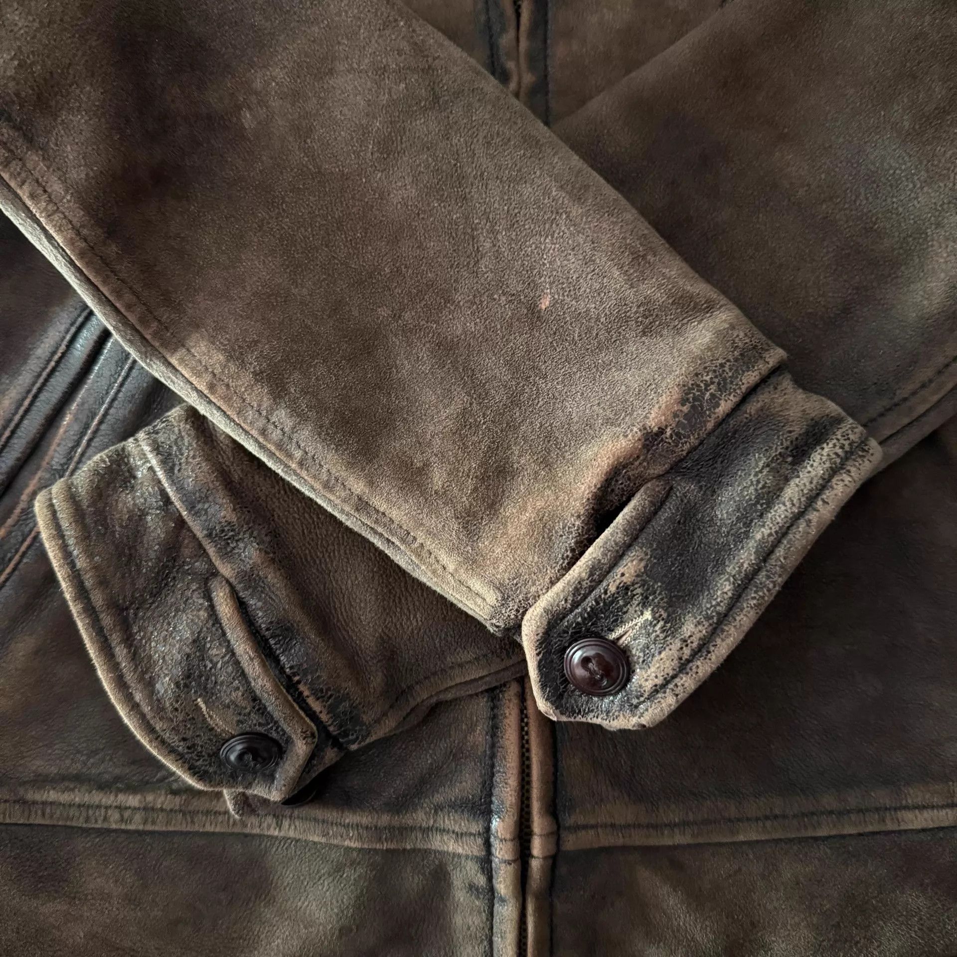 Lewis Leathers Rare Levi's LVC 1940s Vintage Tan Italian Lambskin Jacket S Size US S / EU 44-46 / 1 - 6 Thumbnail