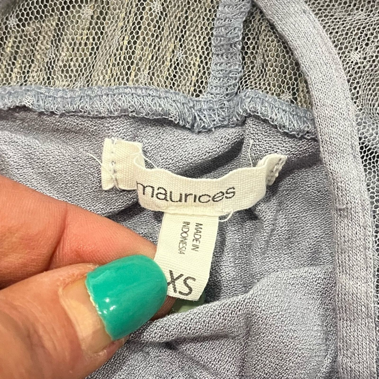 Vintage Maurices Tank Blouse Round Neck Sleeveless Stretch Size XS Size XS / US 0-2 / IT 36-38 - 3 Thumbnail