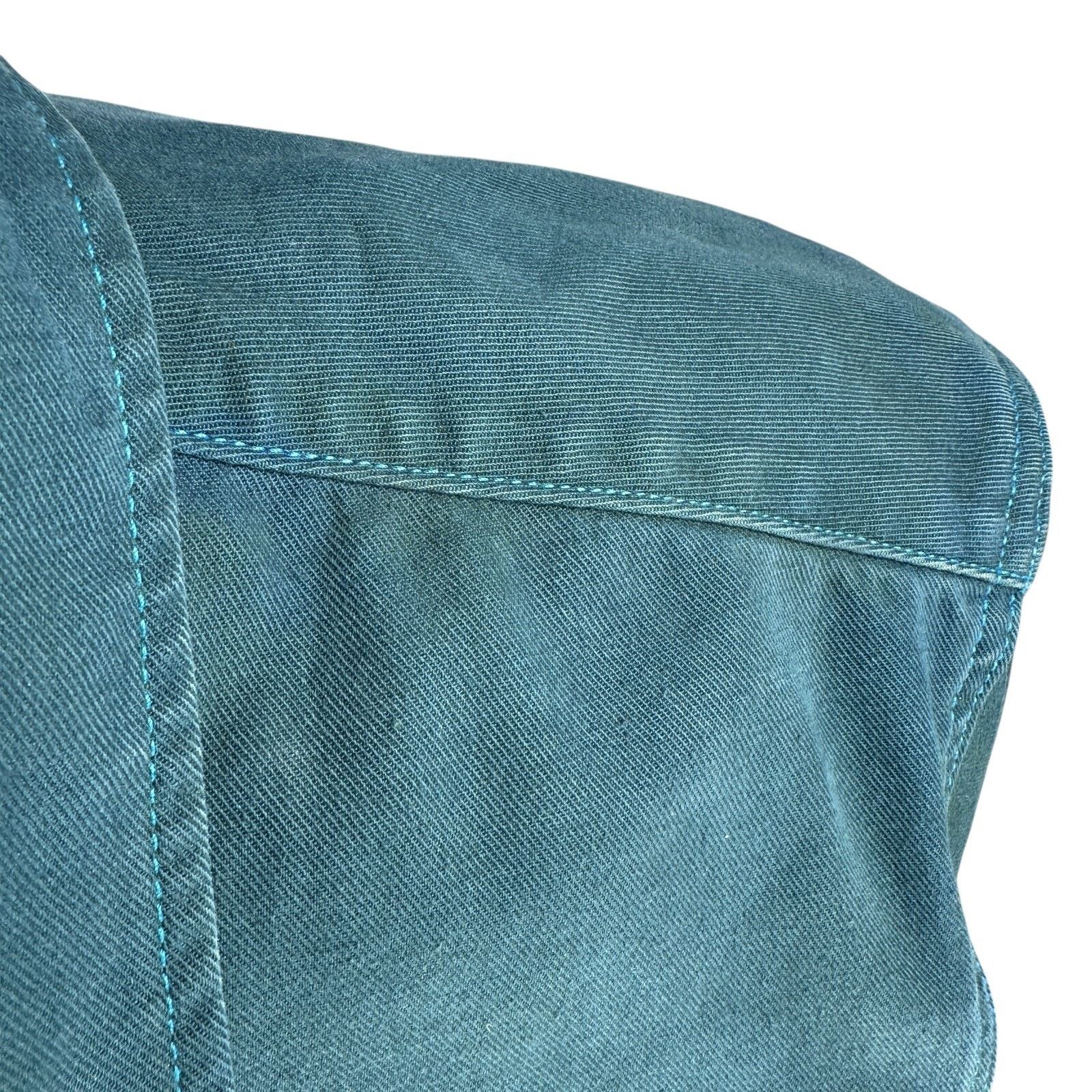 Levi's Levi's Work Shirt Small Teal Work To Be Done Garment Dyed Size US S / EU 44-46 / 1 - 12 Thumbnail