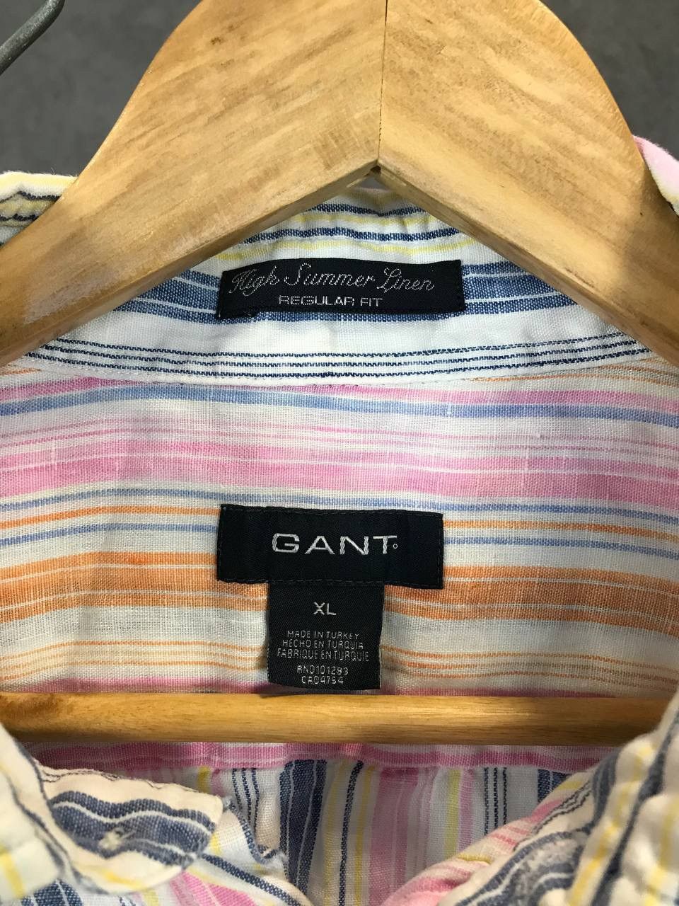 Gant Gant striped multicolor linen shirt Size US XL / EU 56 / 4 - 4 Thumbnail