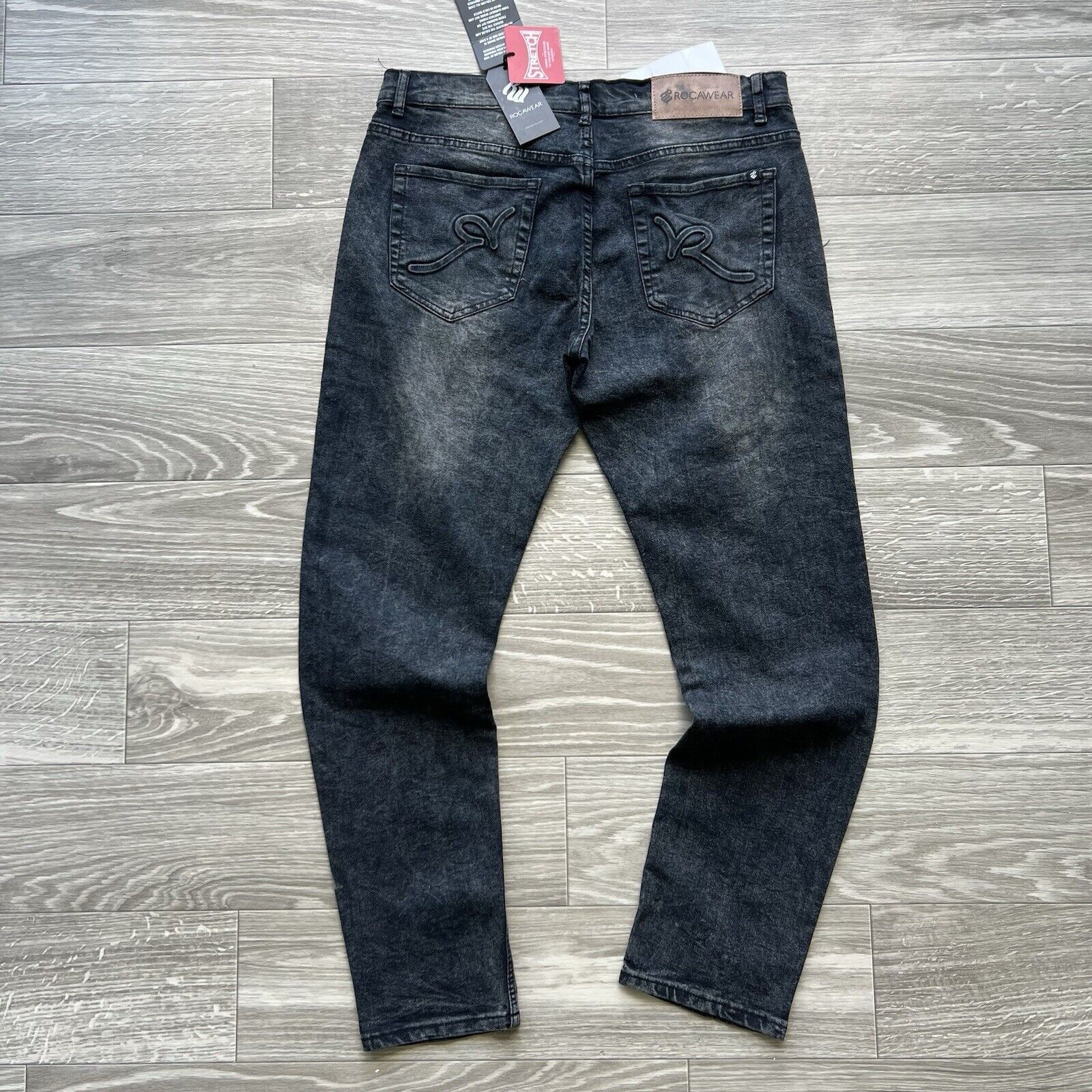 Rocawear Y2K Rocawear Jeans Men Skinny Black Emo Skater Goth Grunge Size US 35 - 1 Thumbnail
