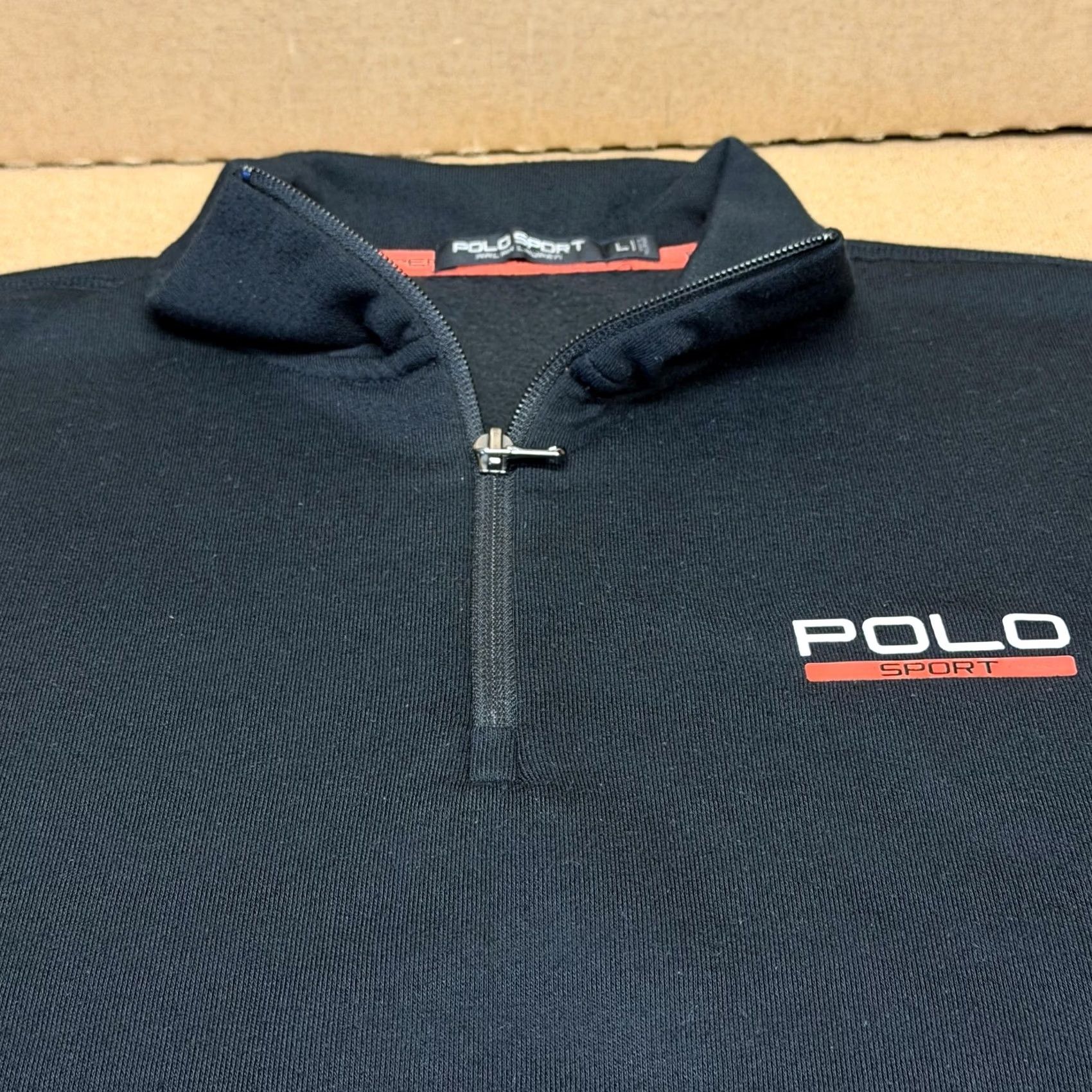 Vintage Polo Sport Ralph Lauren Sweatshirt Mens L Blue 1/4 Zip Fleece Pullover Size US L / EU 52-54 / 3 - 2 Thumbnail