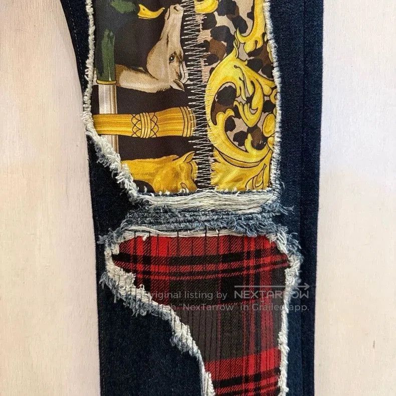 Junya Watanabe JUNYA WATANABE MAN Distressed Patch Denim Jeans. Size US 29 - 3 Thumbnail