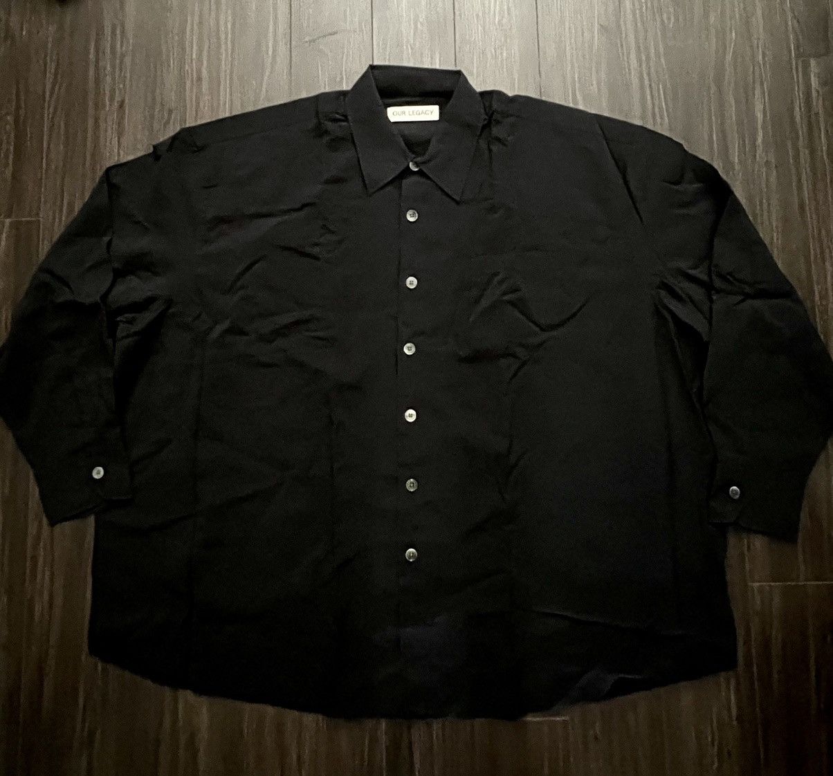 Our Legacy Our Legacy Borrowed Shirt 50 black Size US M / EU 48-50 / 2 - 2 Thumbnail