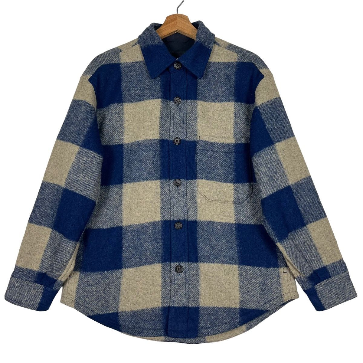 Japanese Brand 🔥 UNIQLO PLAID WOOL SHIRT JACKET Size US S / EU 44-46 / 1 - 1 Thumbnail