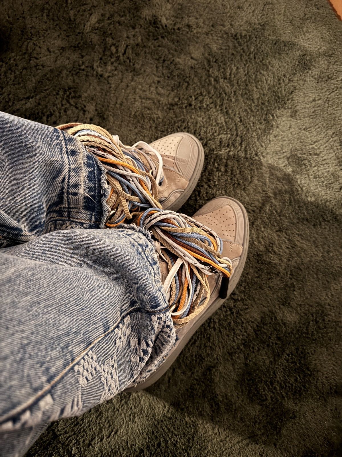 Lanvin Lanvin Curb Sneakers Beige Multi Lace 💧🌊 Size US 11 / EU 44 - 11 Thumbnail