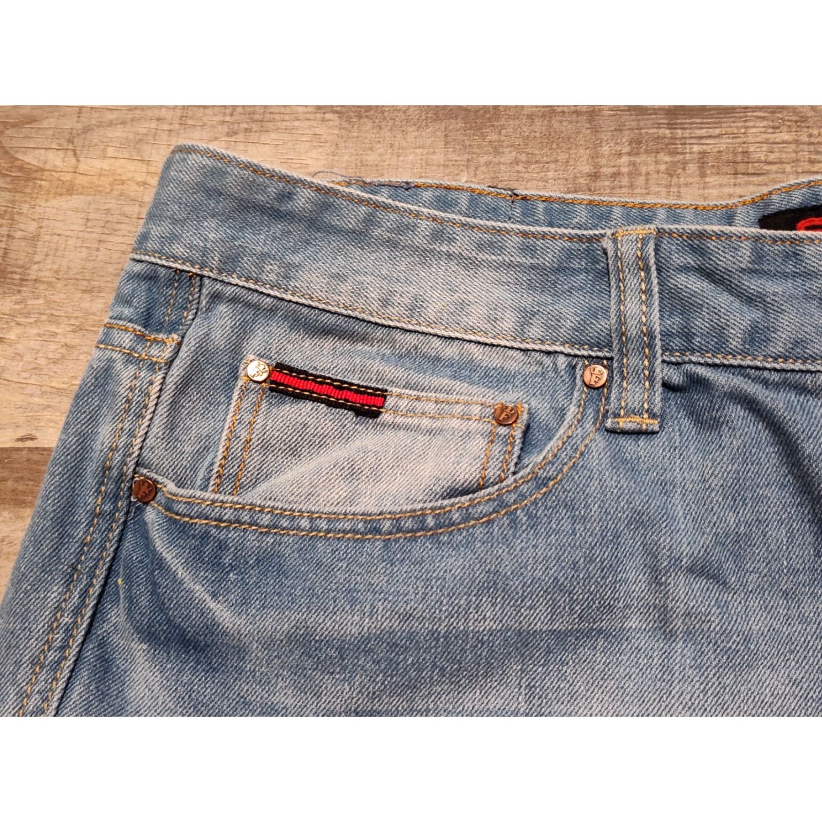 Fubu VINTAGE FUBU Denim Jorts Men’s Size 42 Baggy Hip Hop Bermuda Shorts Blue 2000s Size US 42 / EU 58 - 6 Thumbnail