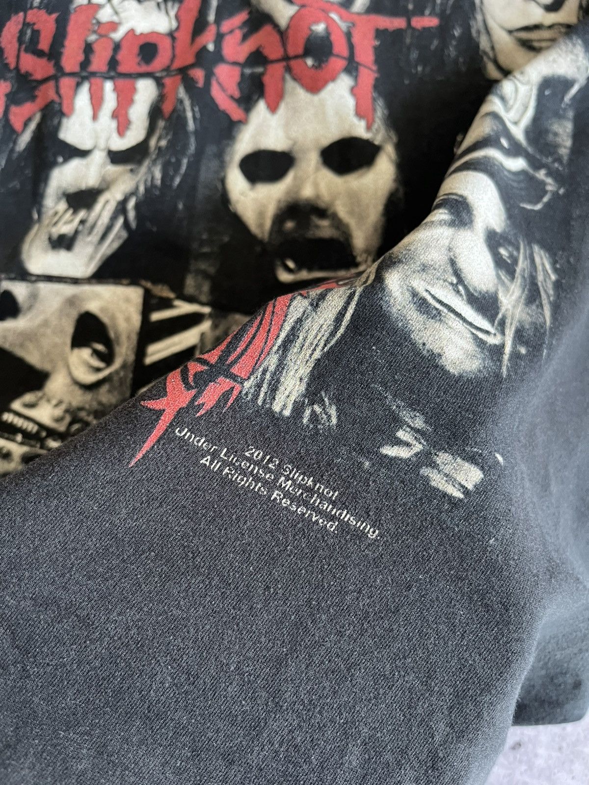 Slipknot Rare 2012 Slipknot Pentagram Big Logo Tee Vintage Band Rock Size US S / EU 44-46 / 1 - 4 Thumbnail