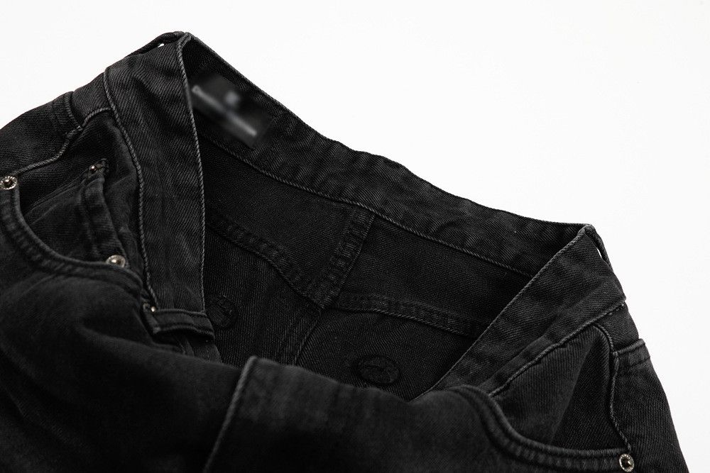 Jean Men's punk vintage washed distressed jeans Size US 32 / EU 48 - 3 Thumbnail