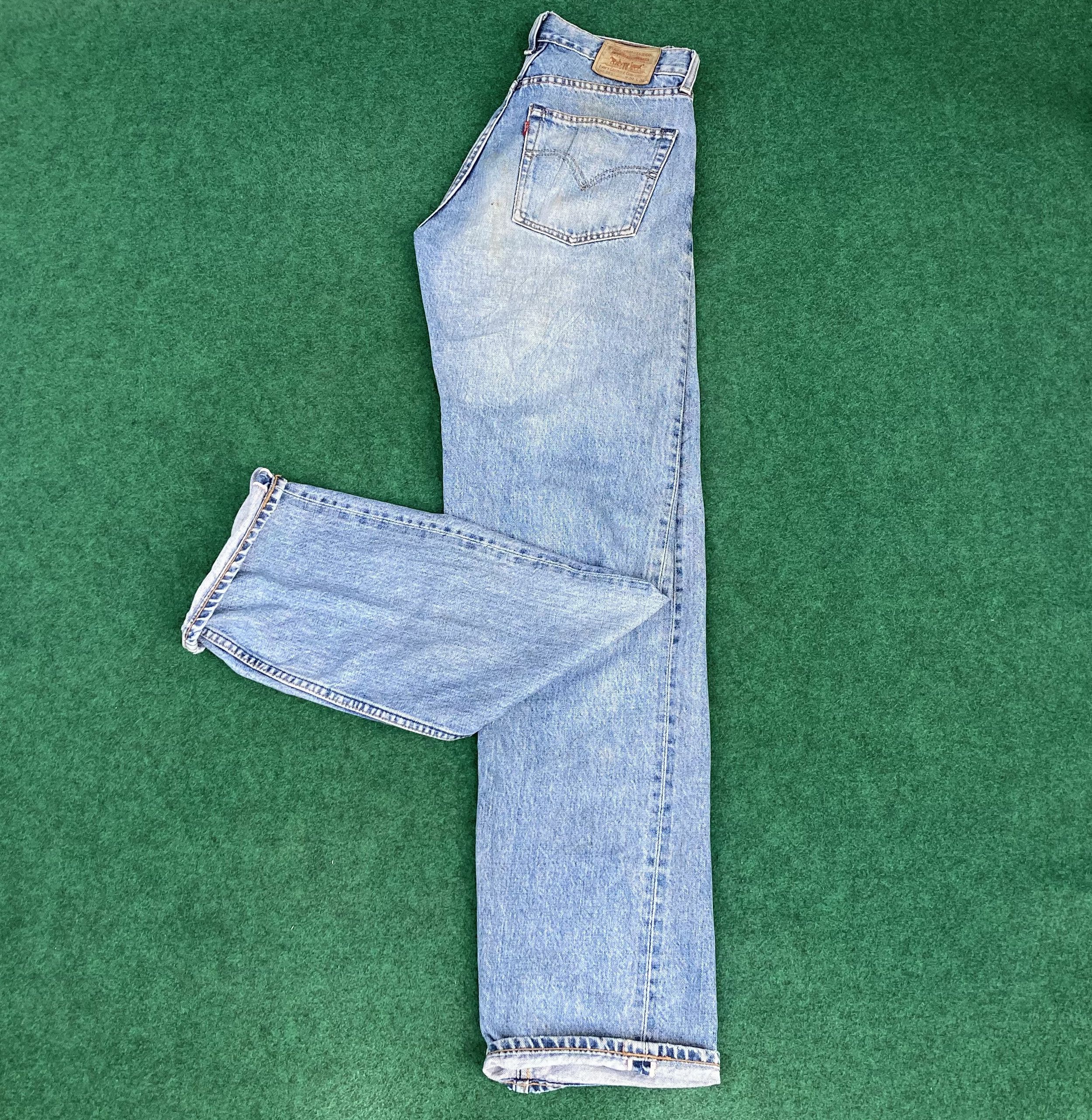 Levi's 28x35.5 Vintage Levis 503 Redline Selvedge Denim Blue Jeans Size US 28 / EU 44 - 1 Thumbnail