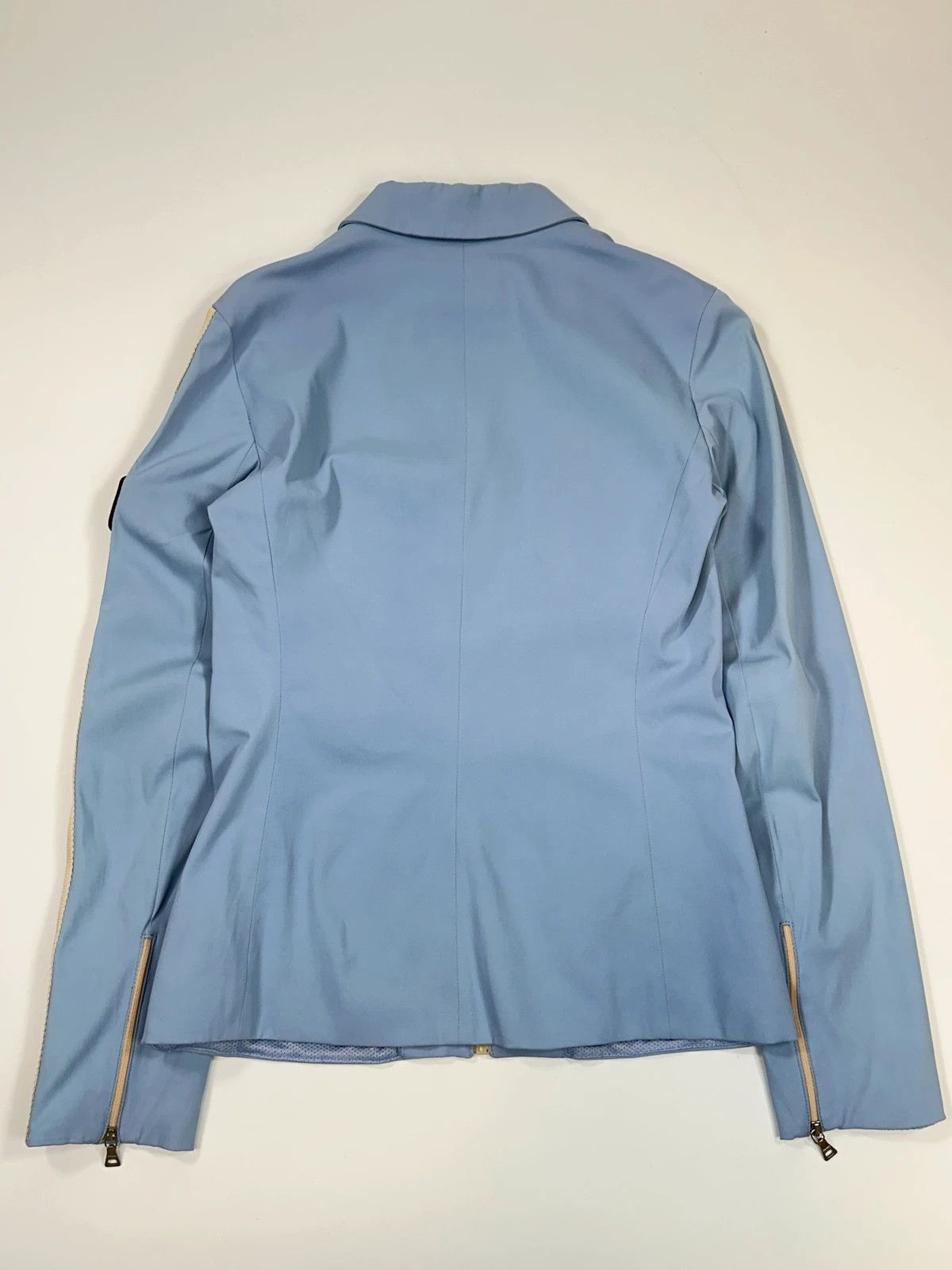 Prada Prada Milano SS2000 Baby Blue Stripes Shirt Jacket Size M / US 6-8 / IT 42-44 - 5 Thumbnail