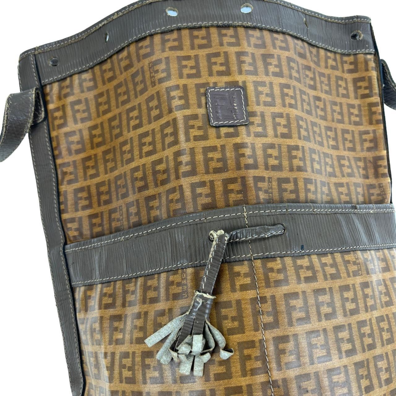 Vintage Fendi Monogram Bucket Shoulder Bag