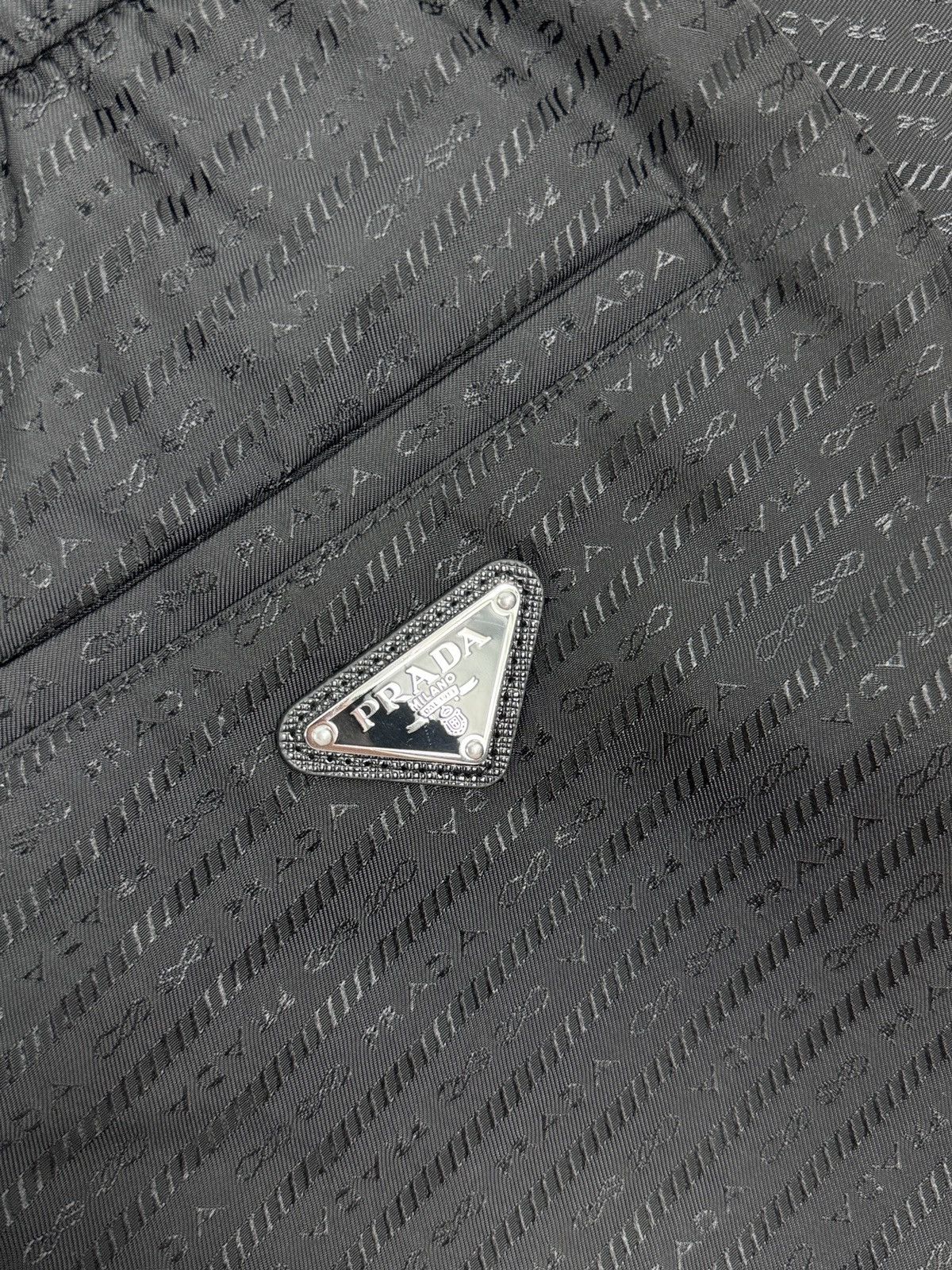 Prada LOGO PRINT NYLON TROUSERS Size US 30 / EU 46 - 3 Thumbnail