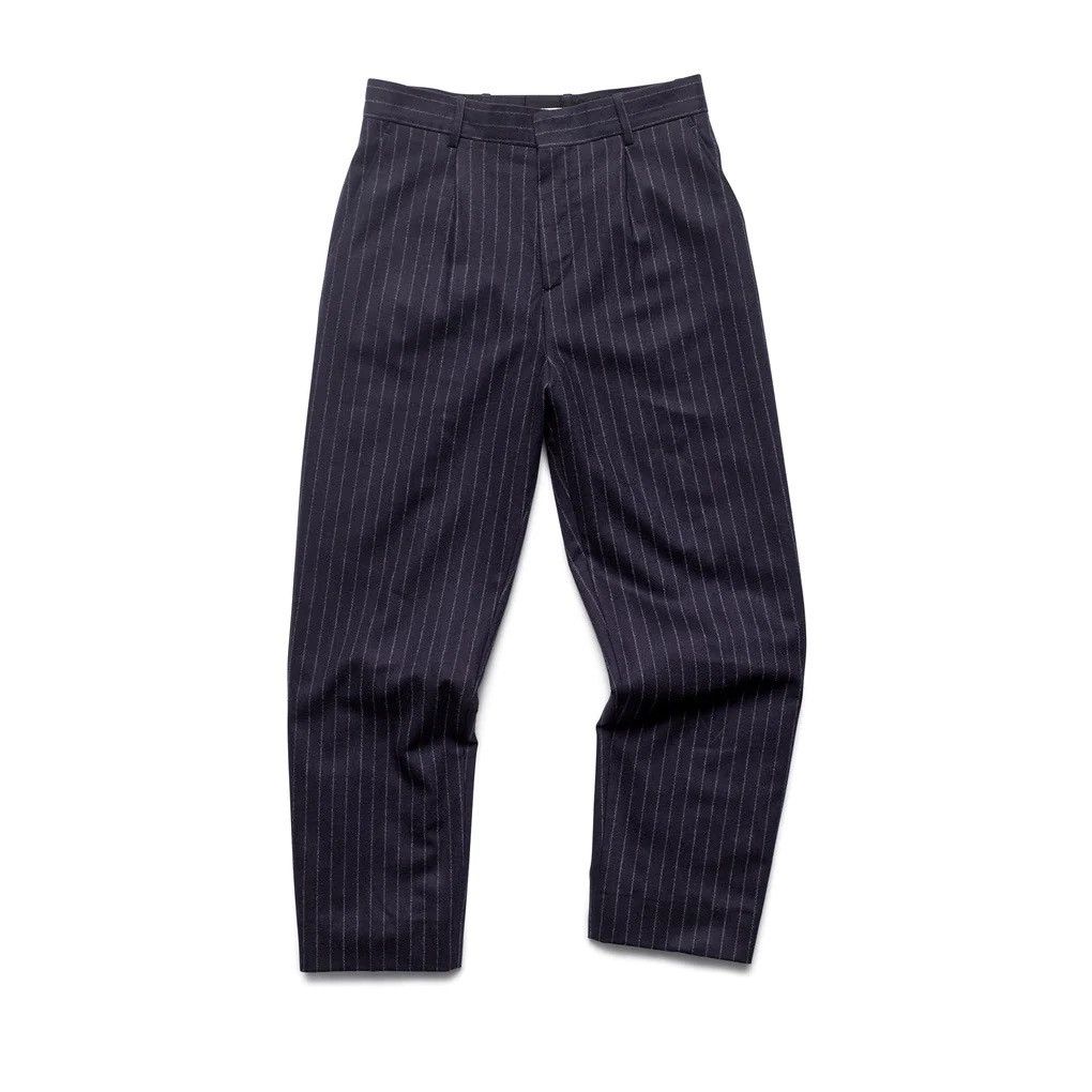 image of Reigning Champ Wool Cashmere Flannel Ivy Trousers in Navy, Men's (Size 33)