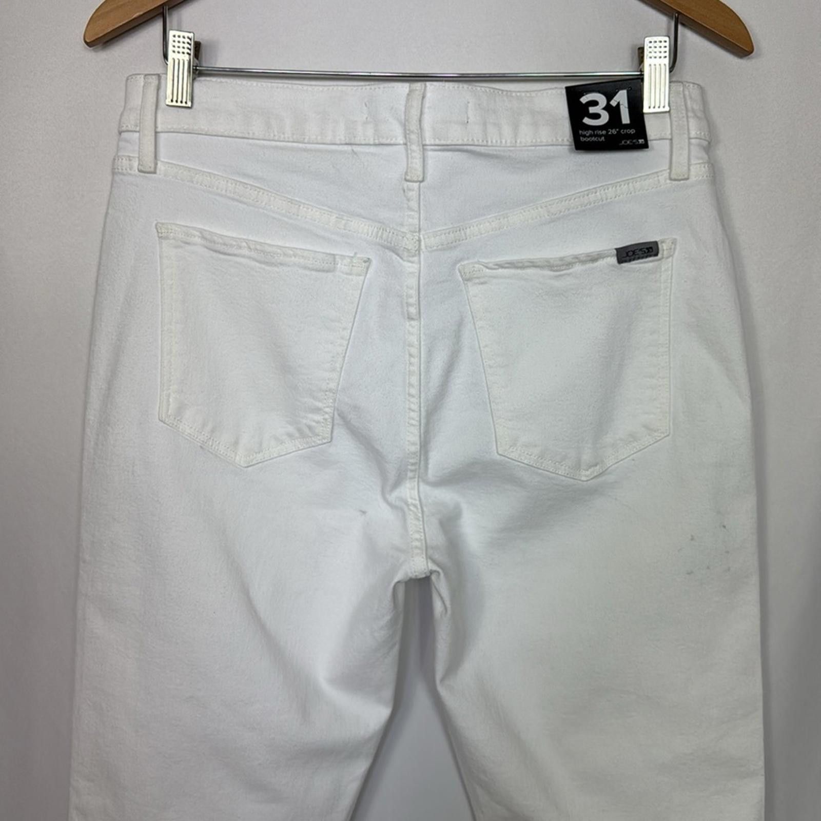 Designer Joe’s Jeans High Rise Crop Bootcut Jeans Size 31 White Size 31" - 10 Thumbnail