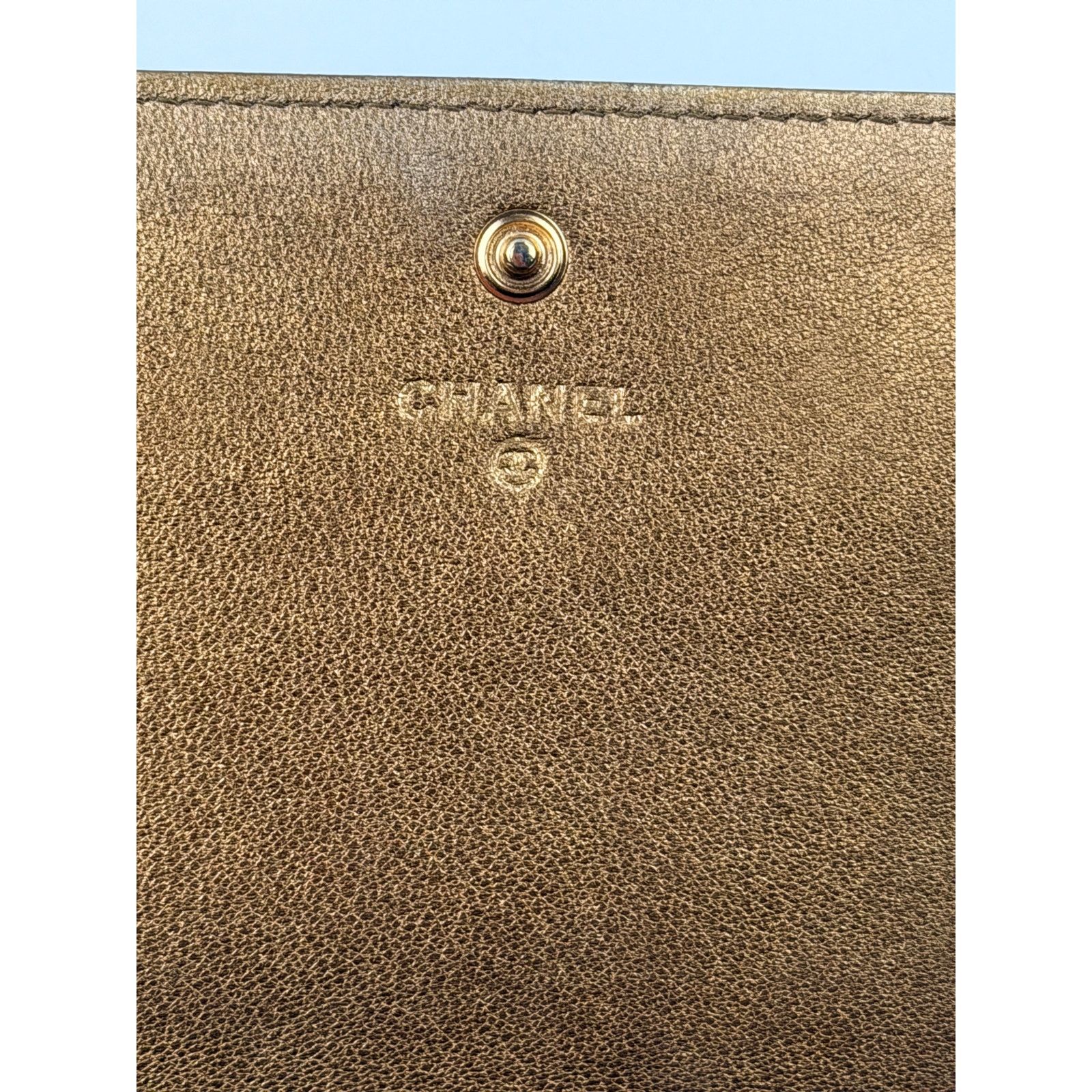 Chanel CHANEL Coco Mark Gold Matelasse Flap Wallet Size ONE SIZE - 11 Thumbnail