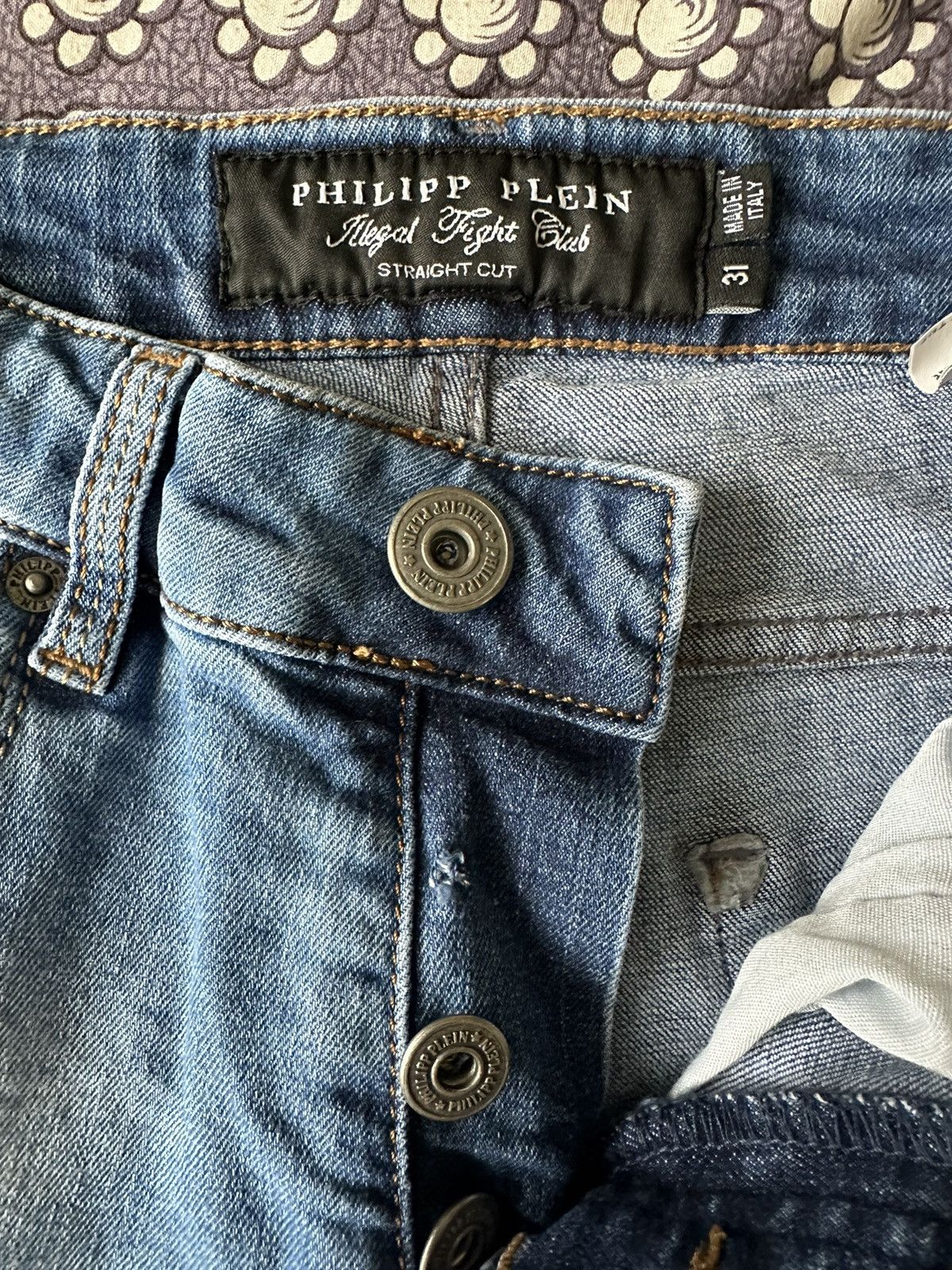 Philipp Plein × Vintage Philipp Plein Jeans Vintage Size US 31 - 5 Thumbnail