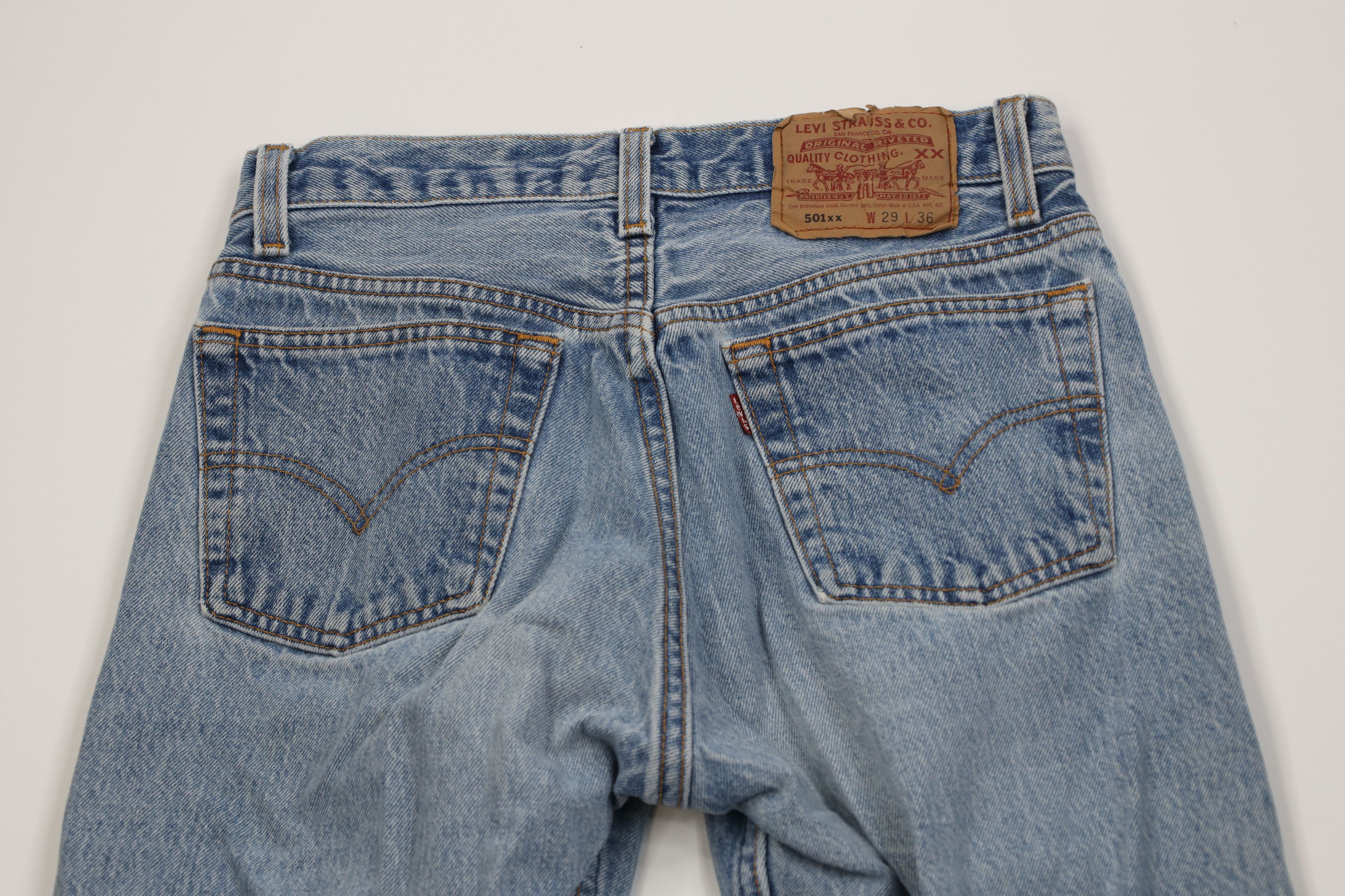 Levi's Vintage 90s Levis 501xx Button Fly Original Fit Jeans USA Size US 29 - 12 Thumbnail