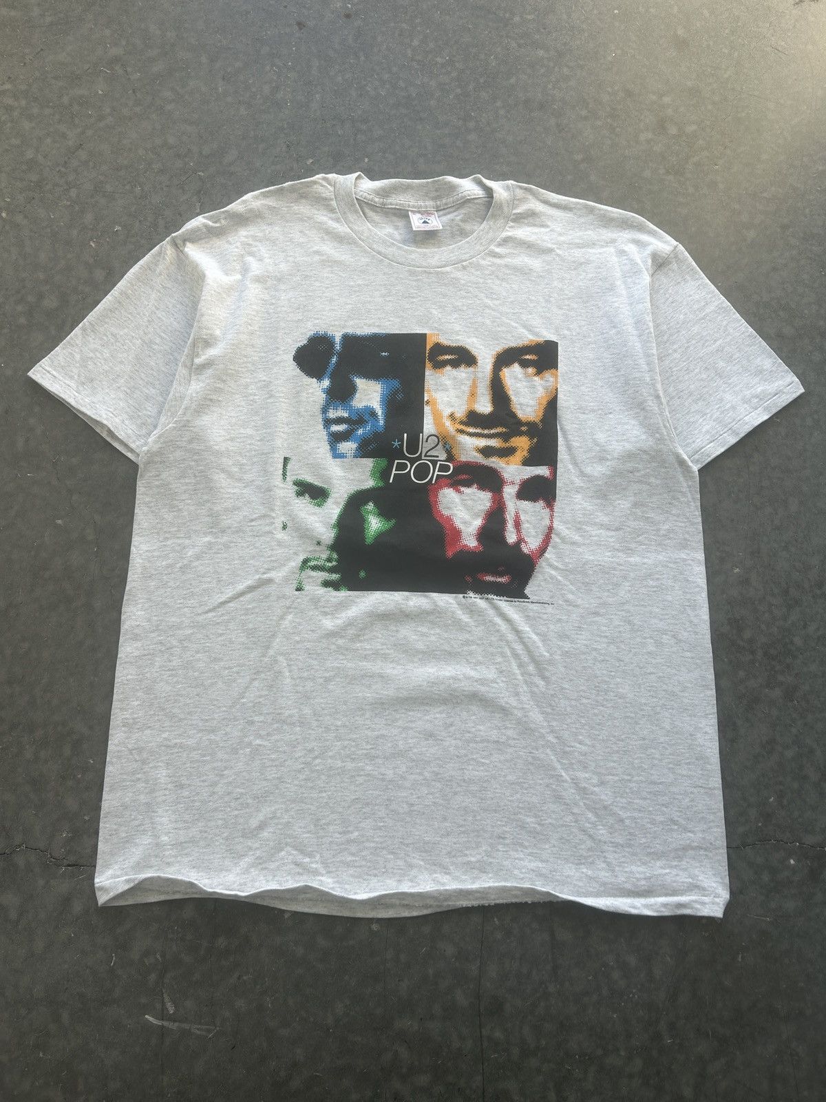 Band Tees × Vintage Vintage 1997 U2 Pop Graphic Tee Size US XL / EU 56 / 4 - 1 Thumbnail