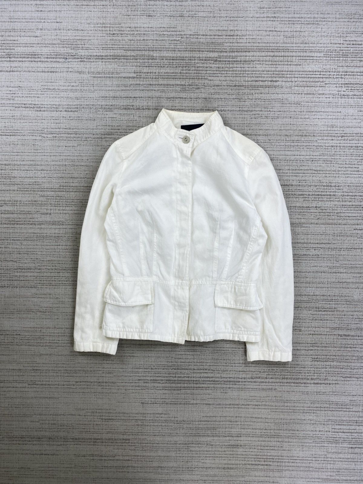 Burberry × Japanese Brand × Vintage Vintage Burberry London Full White Jacket Size S / US 4 / IT 40 - 1 Thumbnail