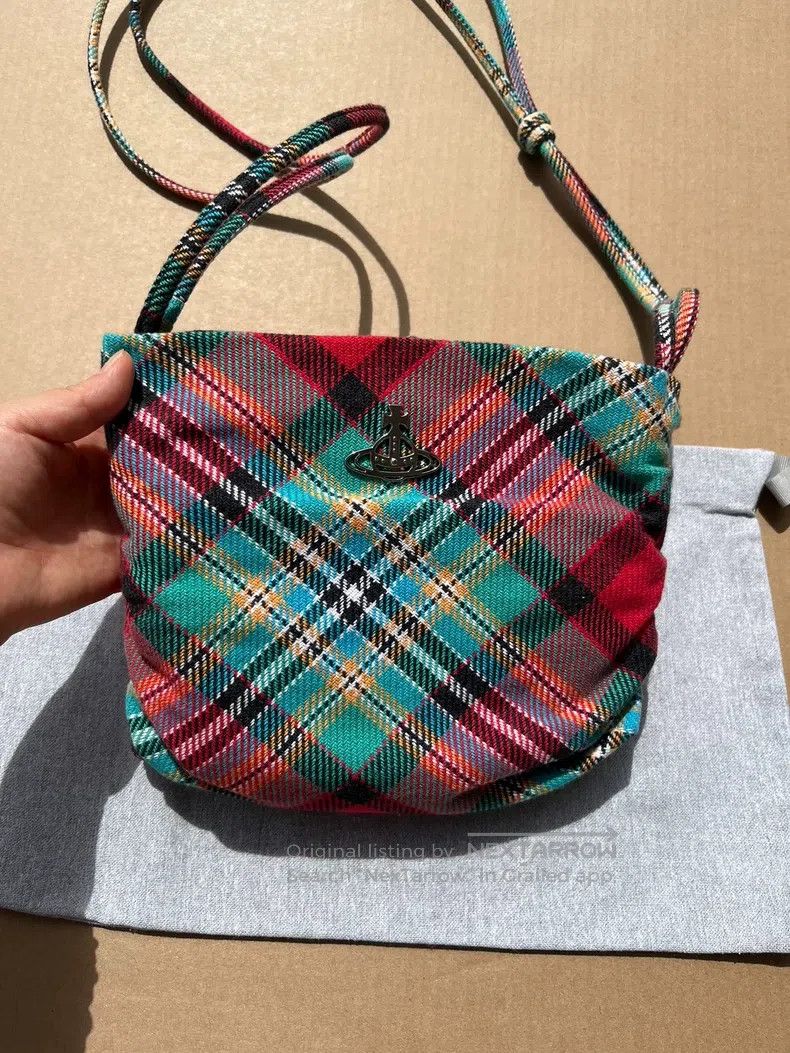 Vivienne Westwood Vivienne Westwood size os Plaid Cloud Shoulder Bag, Wallet Size ONE SIZE - 2 Thumbnail