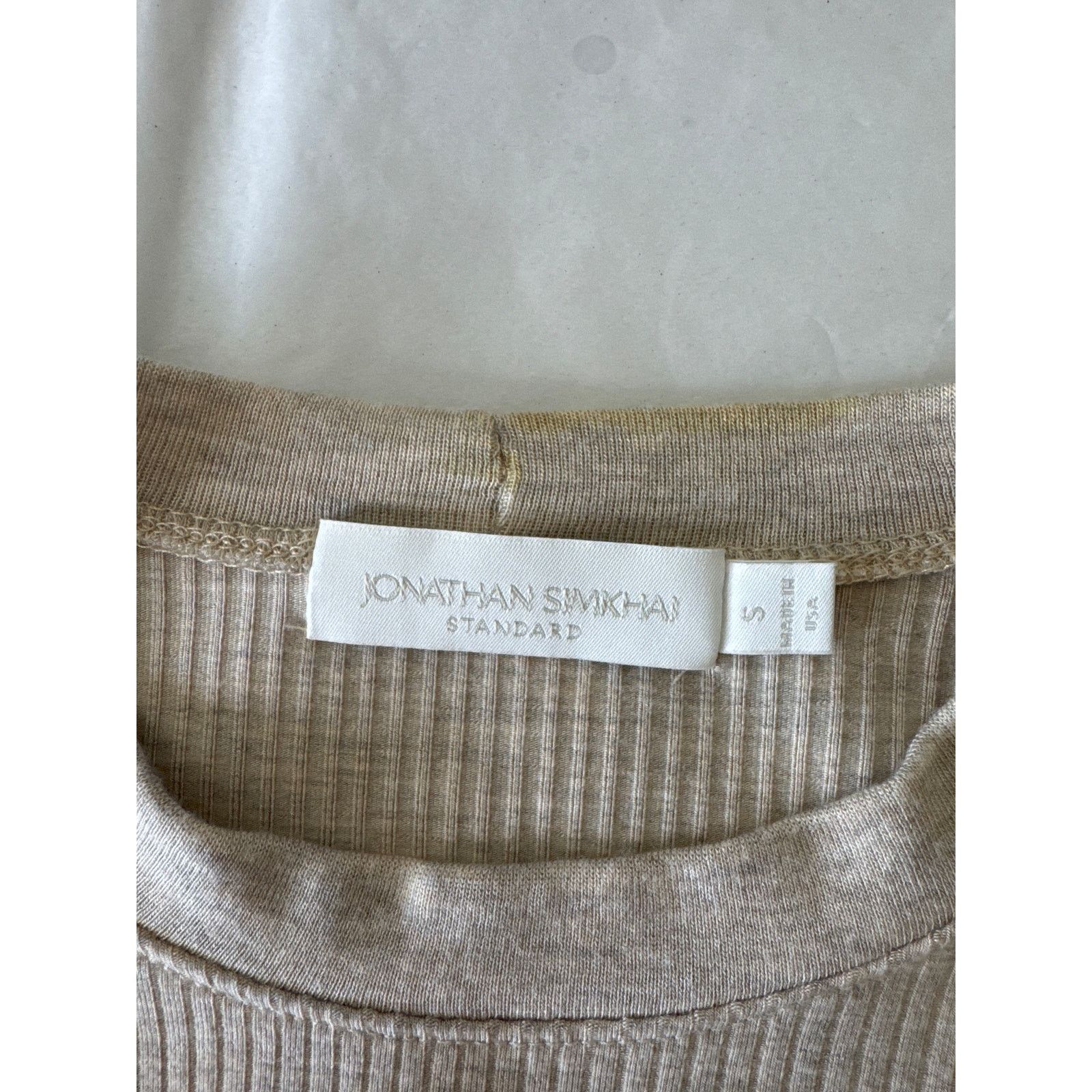 Jonathan Simkhai JONATHAN SIMKAHI Standard Ribbed Button Long Sleeve Top Size S / US 4 / IT 40 - 3 Thumbnail