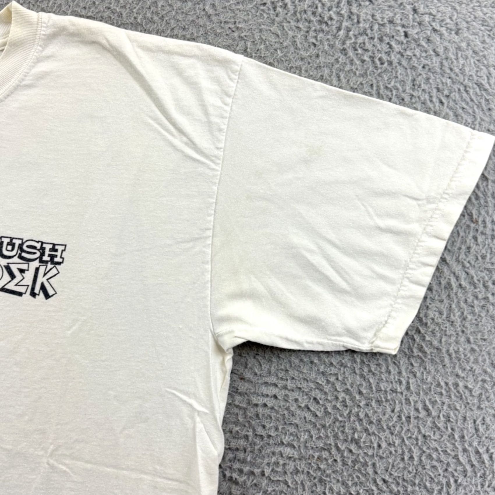 Gildan VINTAGE Phi Sigma Kappa Shirt Mens XL White Short Sleeve 90s Greek Fraternity Gildan Ultra Cotton Graphic Print Size US XL / EU 56 / 4 - 6 Thumbnail