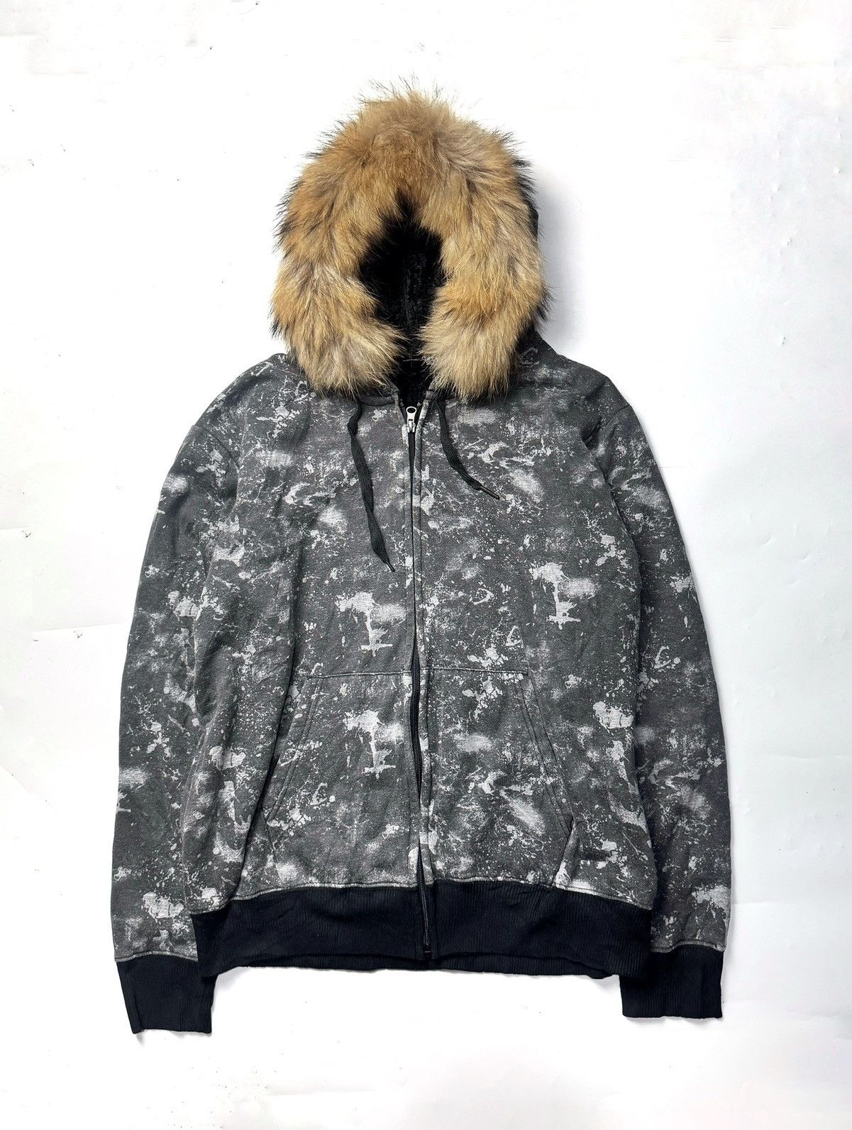Le Grande Bleu (L.G.B.) Faux Fur LGB Defective Struct Hoodie Size US M / EU 48-50 / 2 - 1 Thumbnail