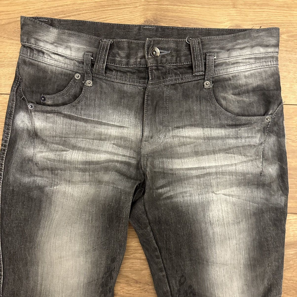 semanticdesign Semanticdesign black and grey flared jeans Size US 30 / EU 46 - 3 Thumbnail