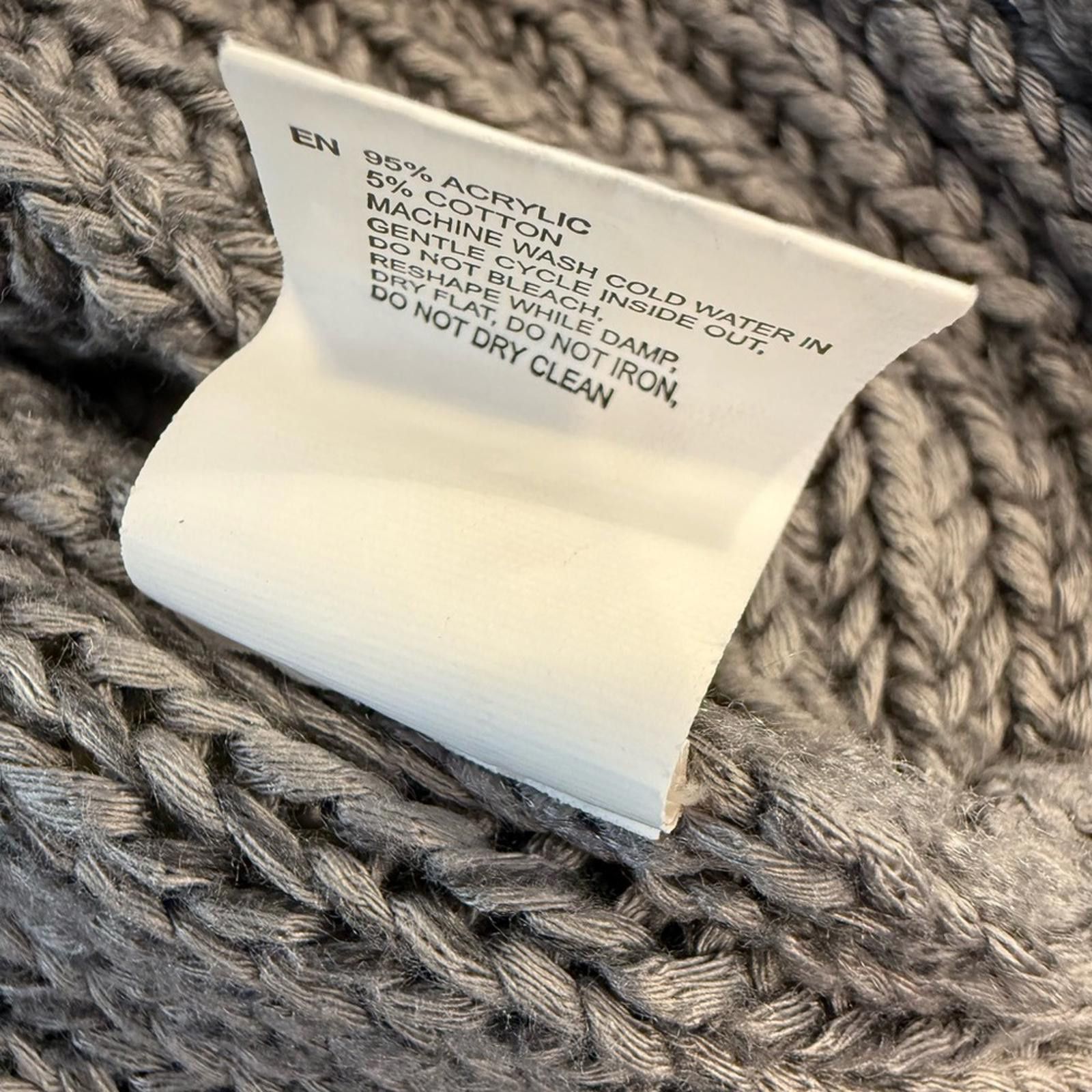 1017 ALYX 9SM Alya gray long sleeve knit sweater elbow patches SZ M Size M / US 6-8 / IT 42-44 - 7 Thumbnail