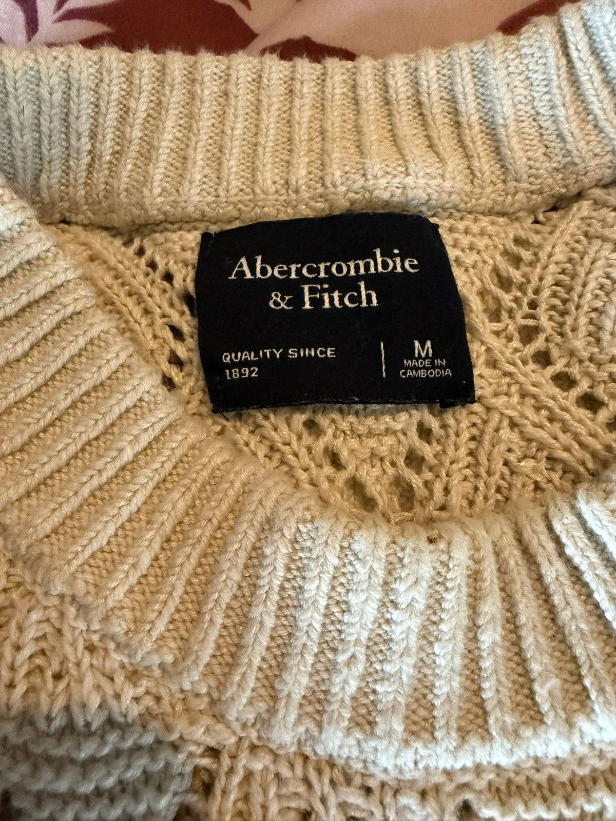 Abercrombie & Fitch Men’s Abercrombie and Fitch white sweater Size US M / EU 48-50 / 2 - 4 Thumbnail