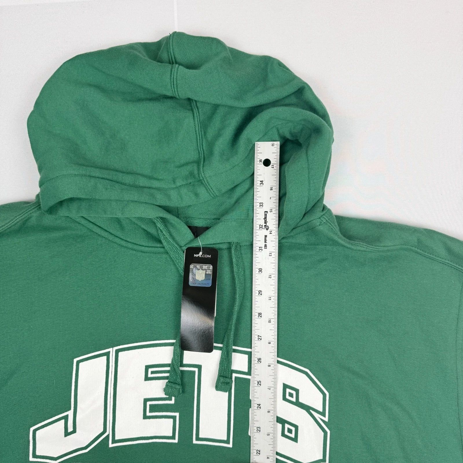 NFL NY Jets Football Hoodie Sleeveless 4XL Mens Green Big Tall D Size US XXL / EU 58 / 5 - 4 Thumbnail