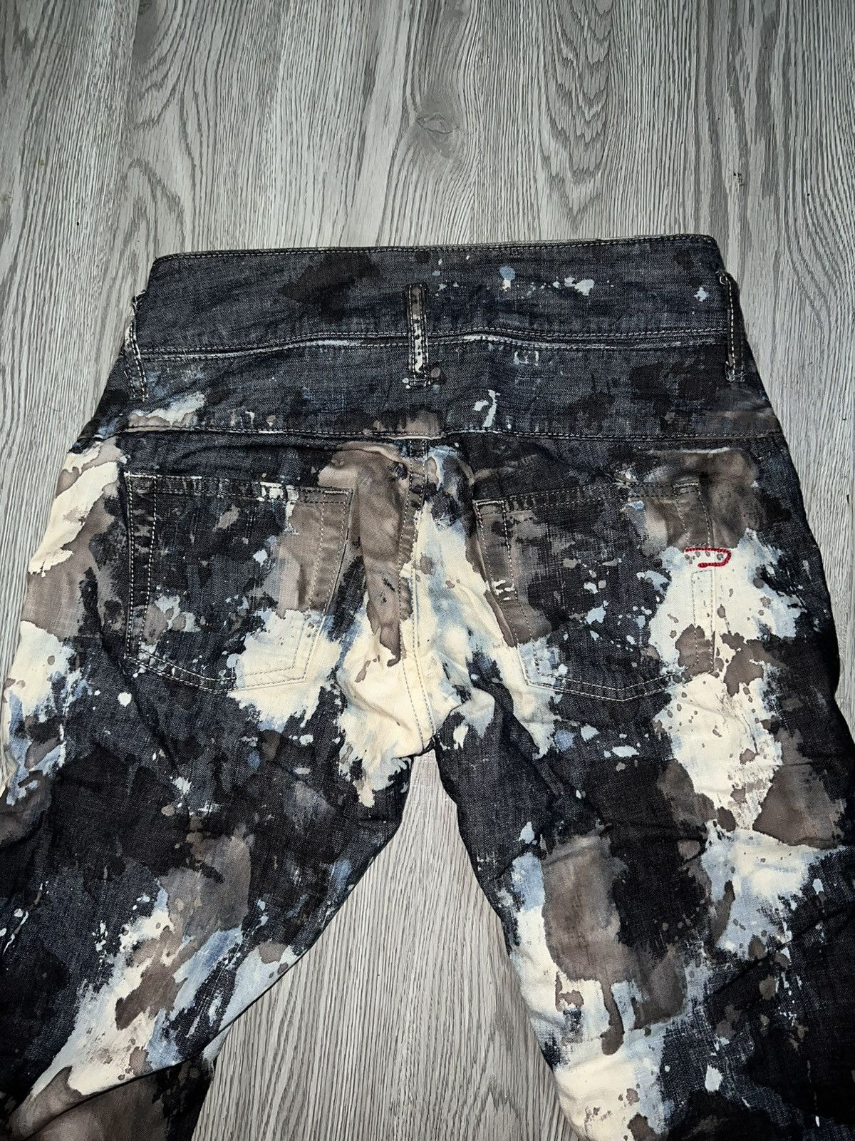 Diesel 2000s Diesel bleached pants 💙🖤 Size 26" / US 2 / IT 38 - 7 Thumbnail