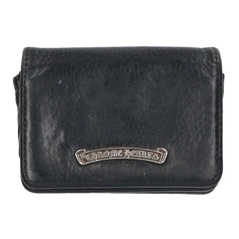 Chrome Hearts Chrome Hearts Leather Card Case with Logo Plate Size ONE SIZE - 1 Thumbnail
