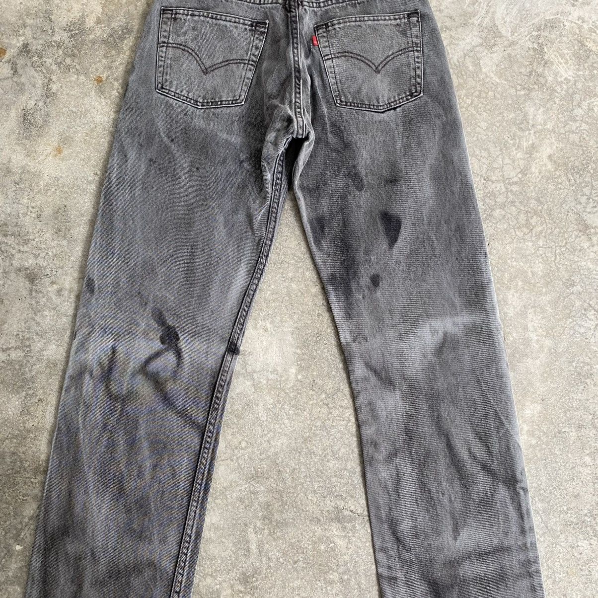 Levi's Vintage 1998 Levis 501 Faded Black Denim Jeans Size US 30 / EU 46 - 12 Thumbnail