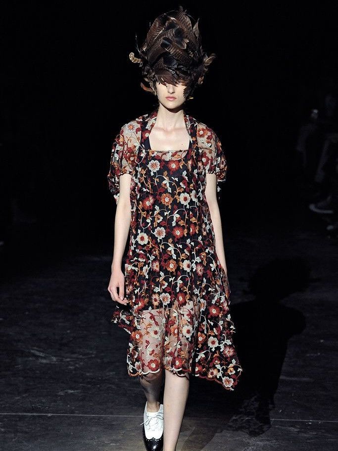 Junya Watanabe S/S 12 Floral Lace Dress Size XS / US 0-2 / IT 36-38 - 1 Thumbnail