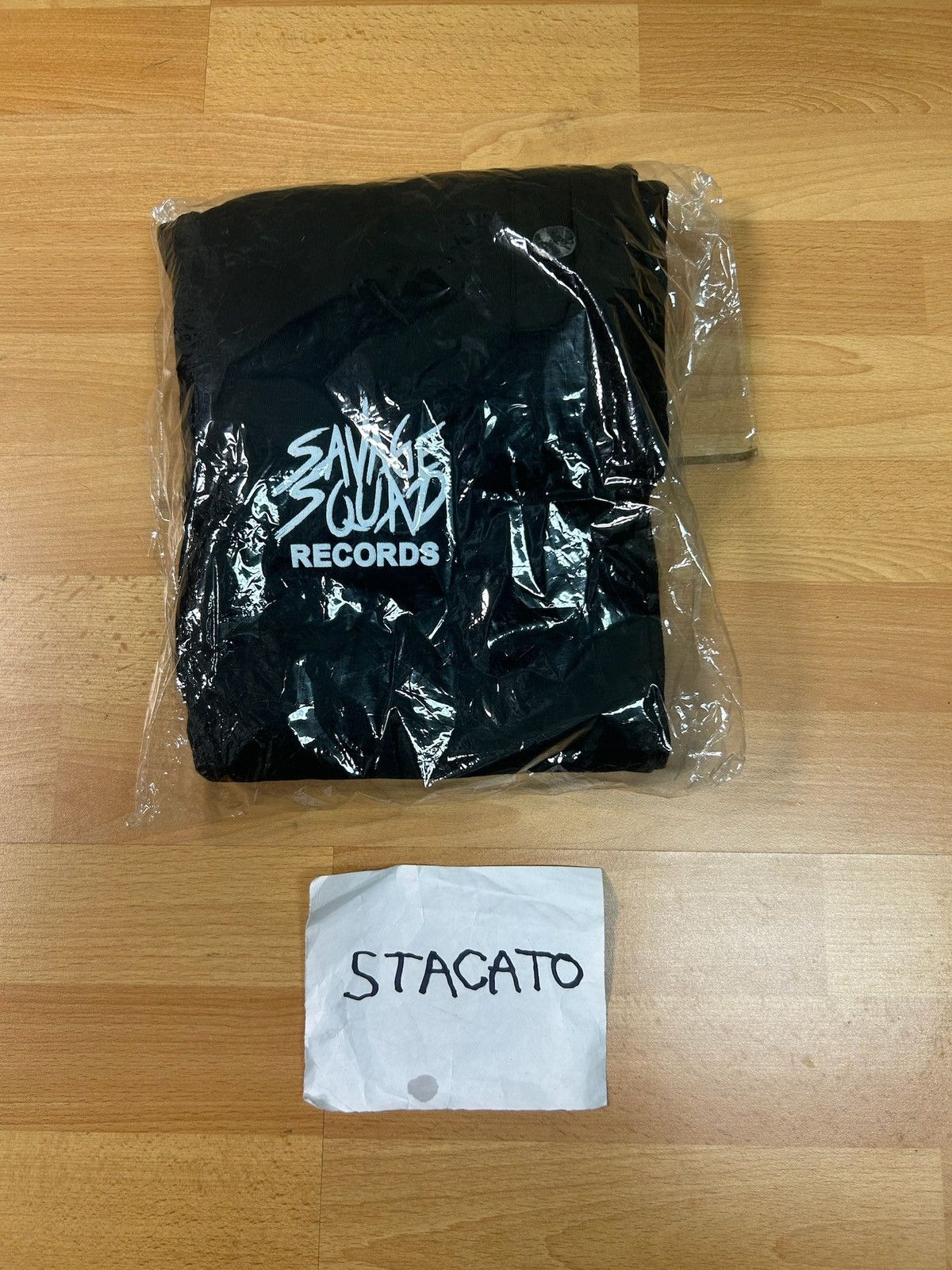 Band Tees × Rap Tees Savage Squad Records Logo Sweatpants Black Size US 36 / EU 52 - 2 Thumbnail