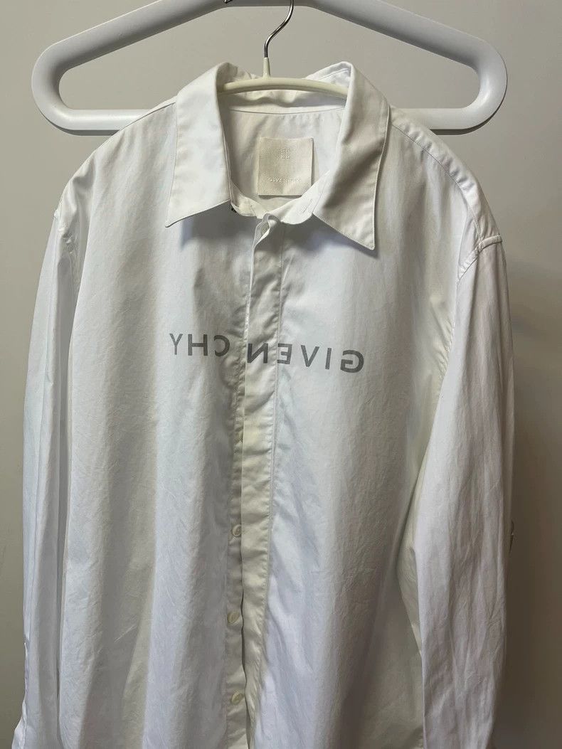 Givenchy Givenchy Solid Color Reversible Loose Fit Long Sleeve Shir Size US M / EU 48-50 / 2 - 1 Thumbnail