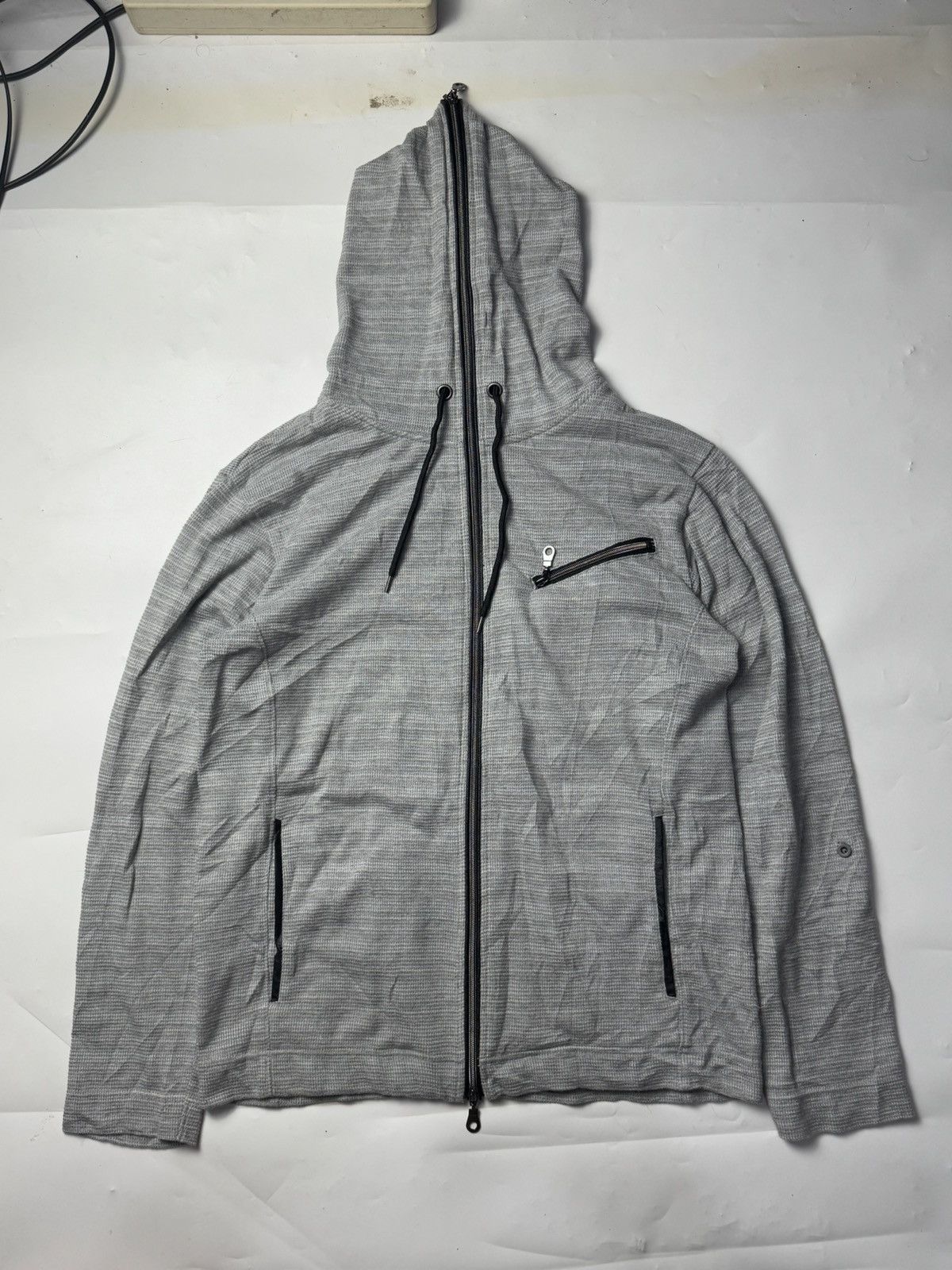 If Six Was Nine × Japanese Brand × Le Grande Bleu (L.G.B.) Nota Bene Japanese Full Zipper Hoodie Archived Styled Size US M / EU 48-50 / 2 - 2 Thumbnail