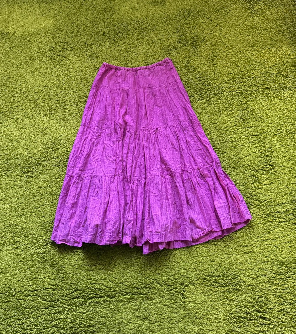 Designer Gudrun Sjoden avant garde pink maxi skirt Size 26" / US 2 / IT 38 - 1 Thumbnail