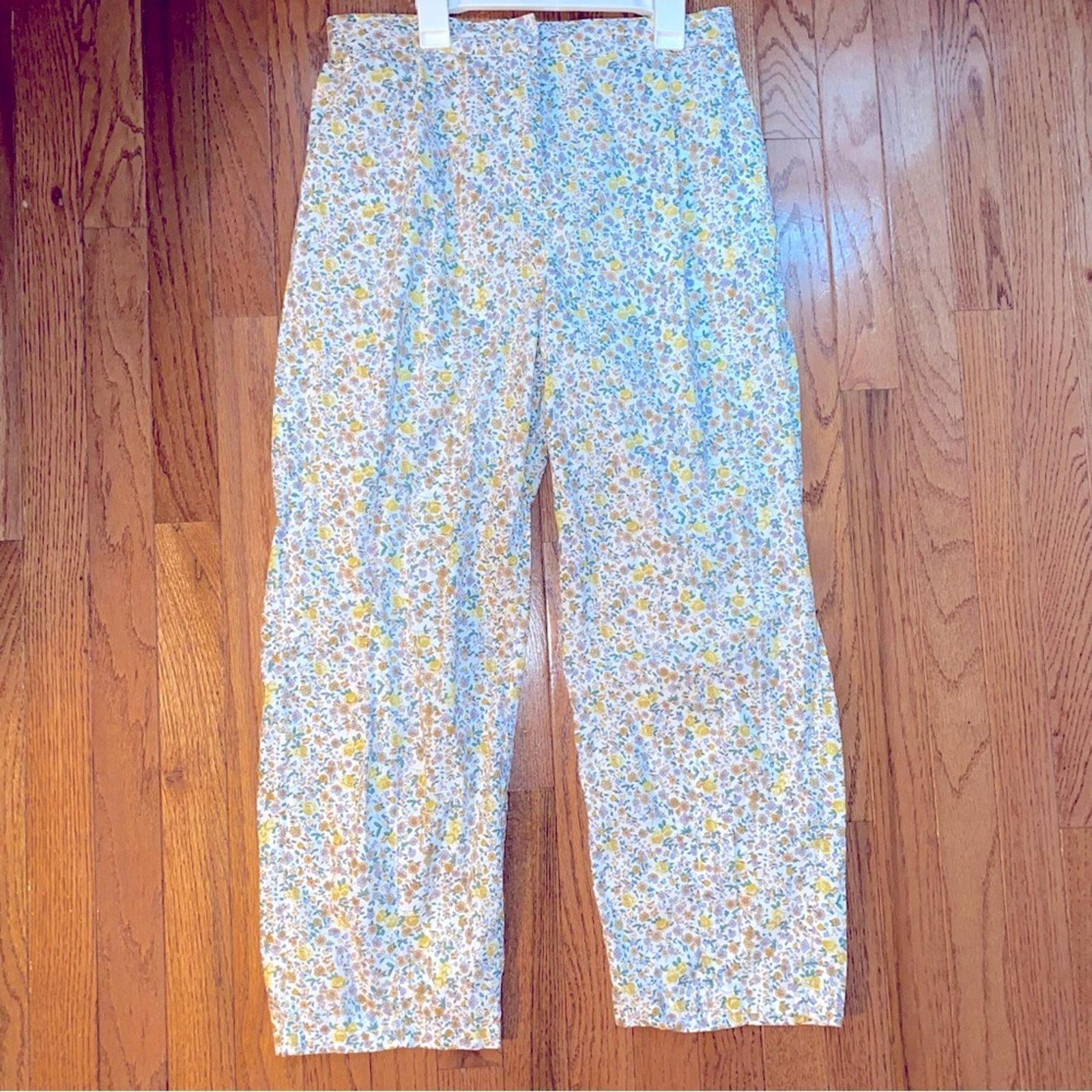 Engineered Garments Lollys Laundry Garmentory Maisie Yellow Cotton Floral Pant L Size 34" / US 12 / IT 48 - 3 Thumbnail
