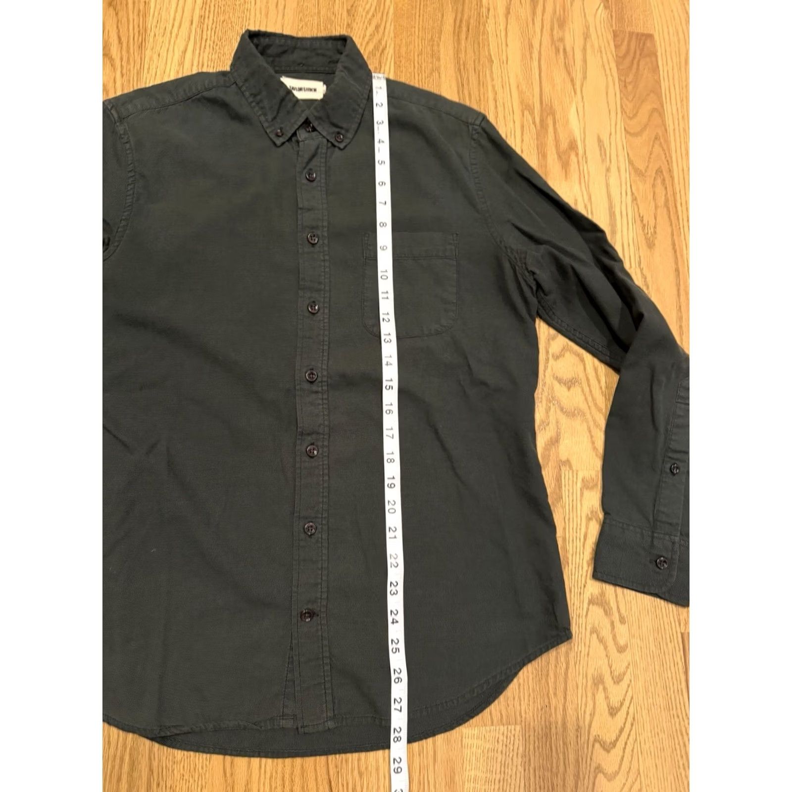 Taylor Stitch Taylor Stitch Shirt Men’s 38 Small Long Sleeve Button Down Green Cotton Houndstooth Button-Up Regular Mens Size US M / EU 48-50 / 2 - 5 Thumbnail